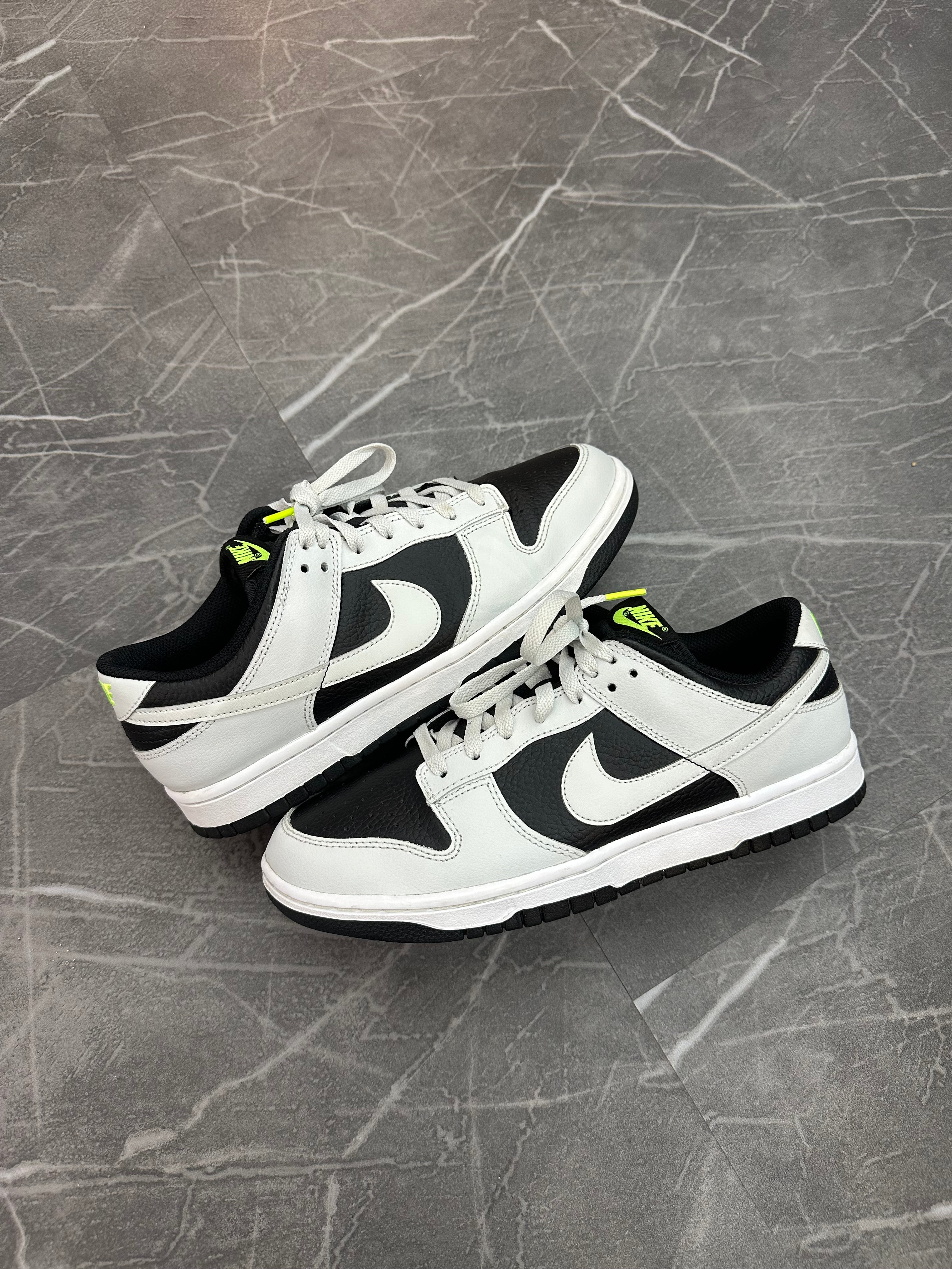 Nike Dunk Low “Grey Panda Volt”