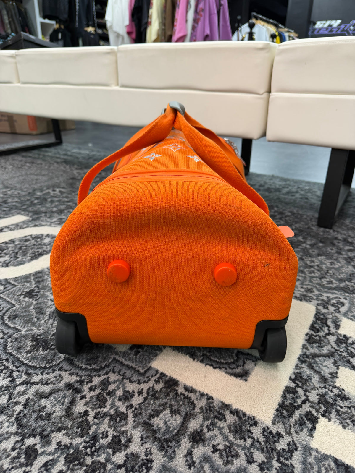 Louis Vuitton Horizon Duffle / Suit Case Soft Orange