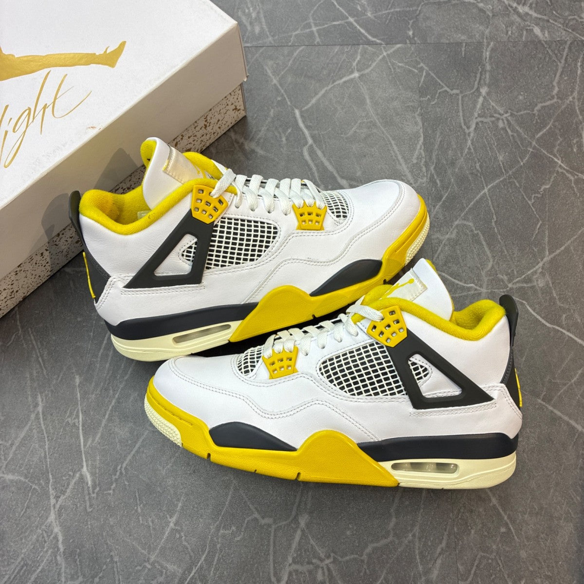 Jordan 4 Retro Vivid Sulfur (Women's) - Image 1