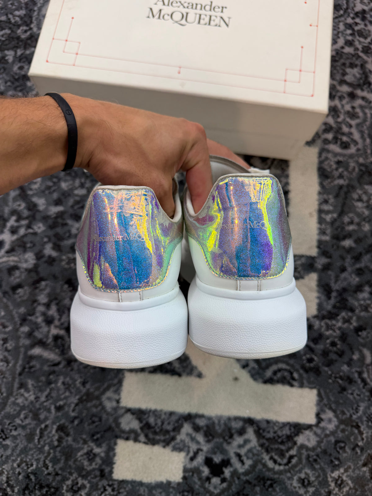 Alexander Mcqueen Low “White Iridescent”