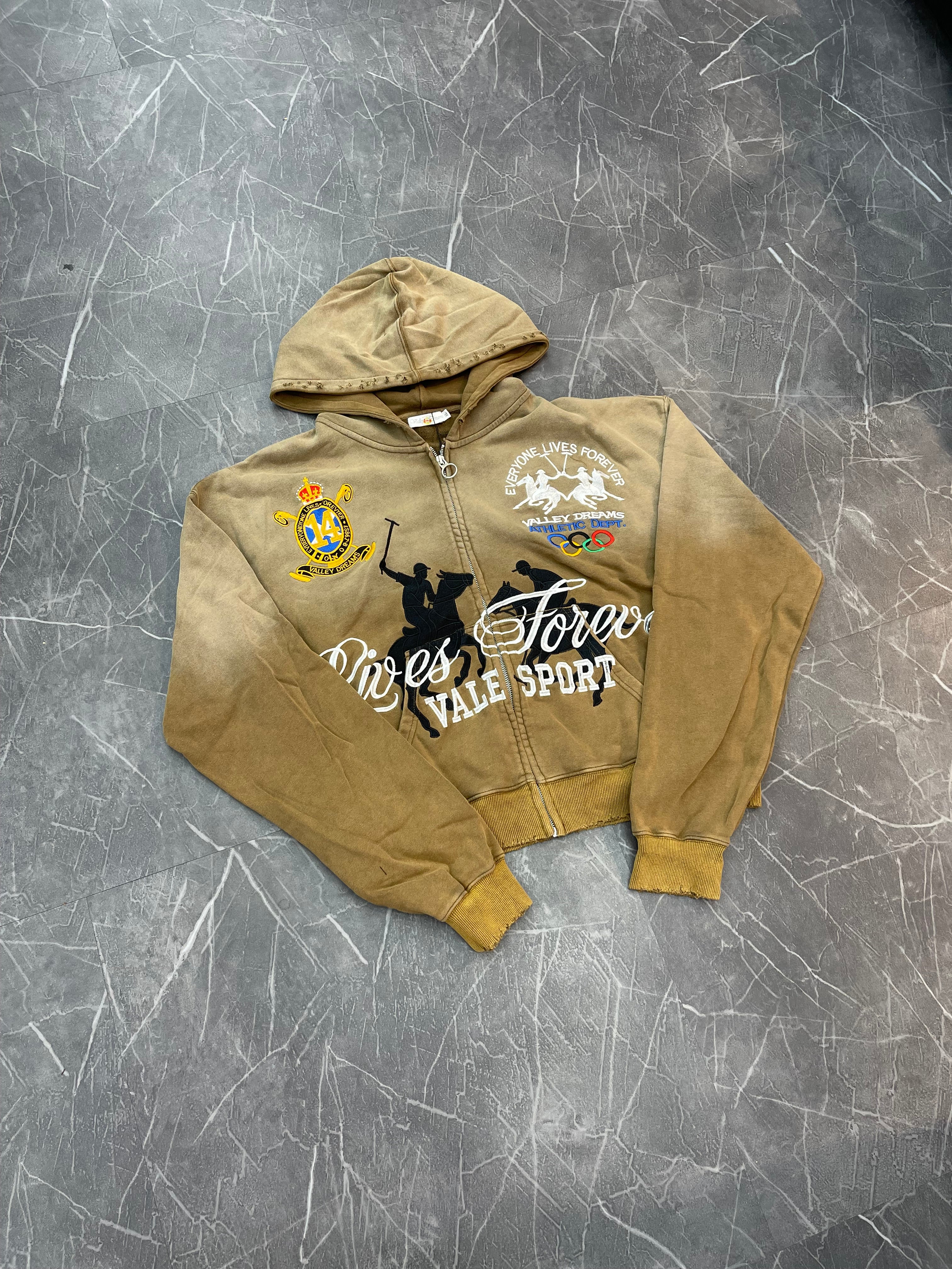 Vale Forever Vanderbilt Zip Up “Brown”