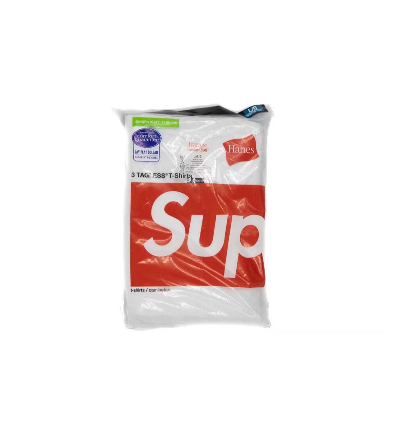 Supreme Hanes Tee’s white 3 pack