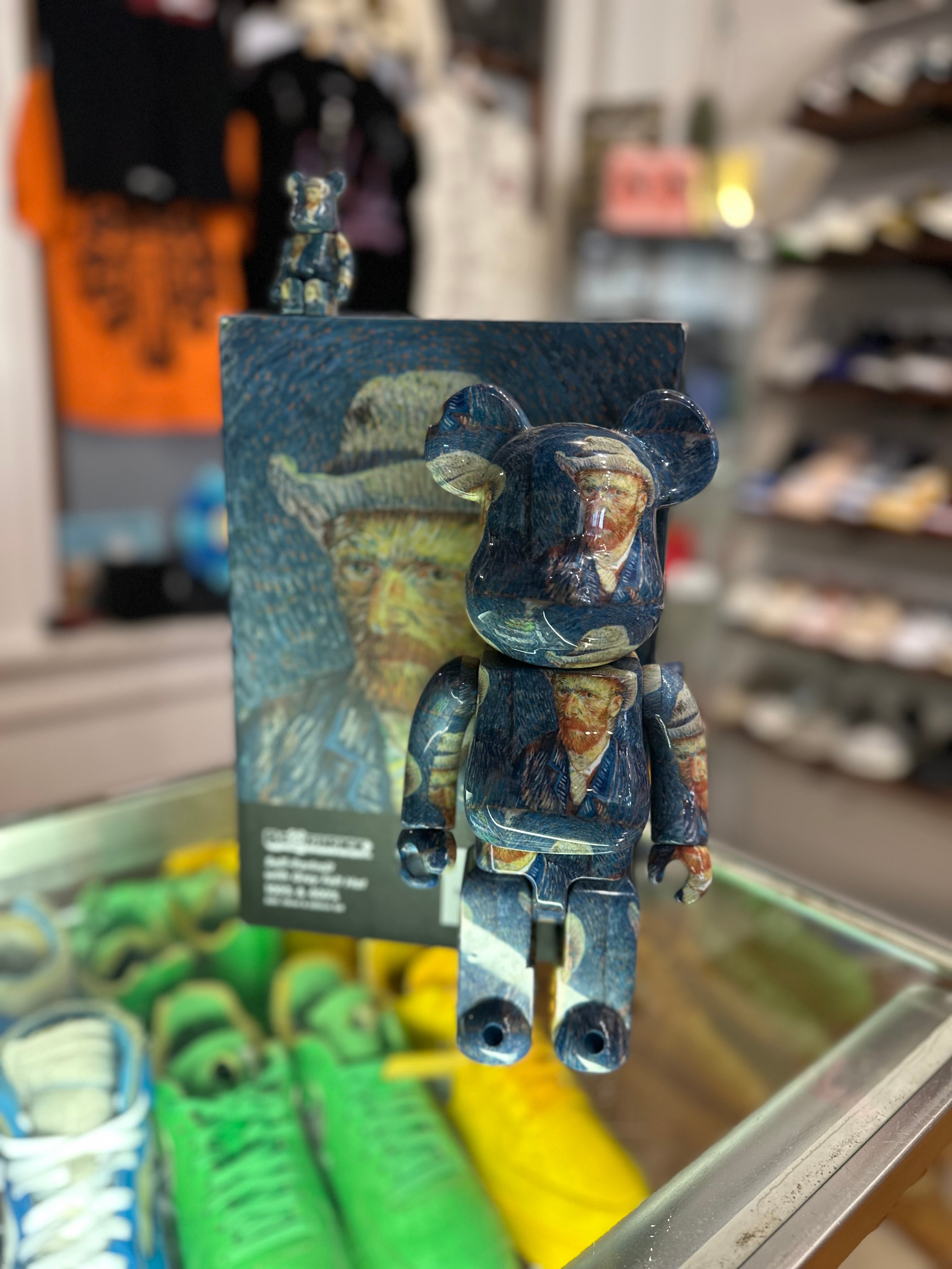 BearBrick 400% & 100% “Van Gogh Self Portrait Grey Hat”