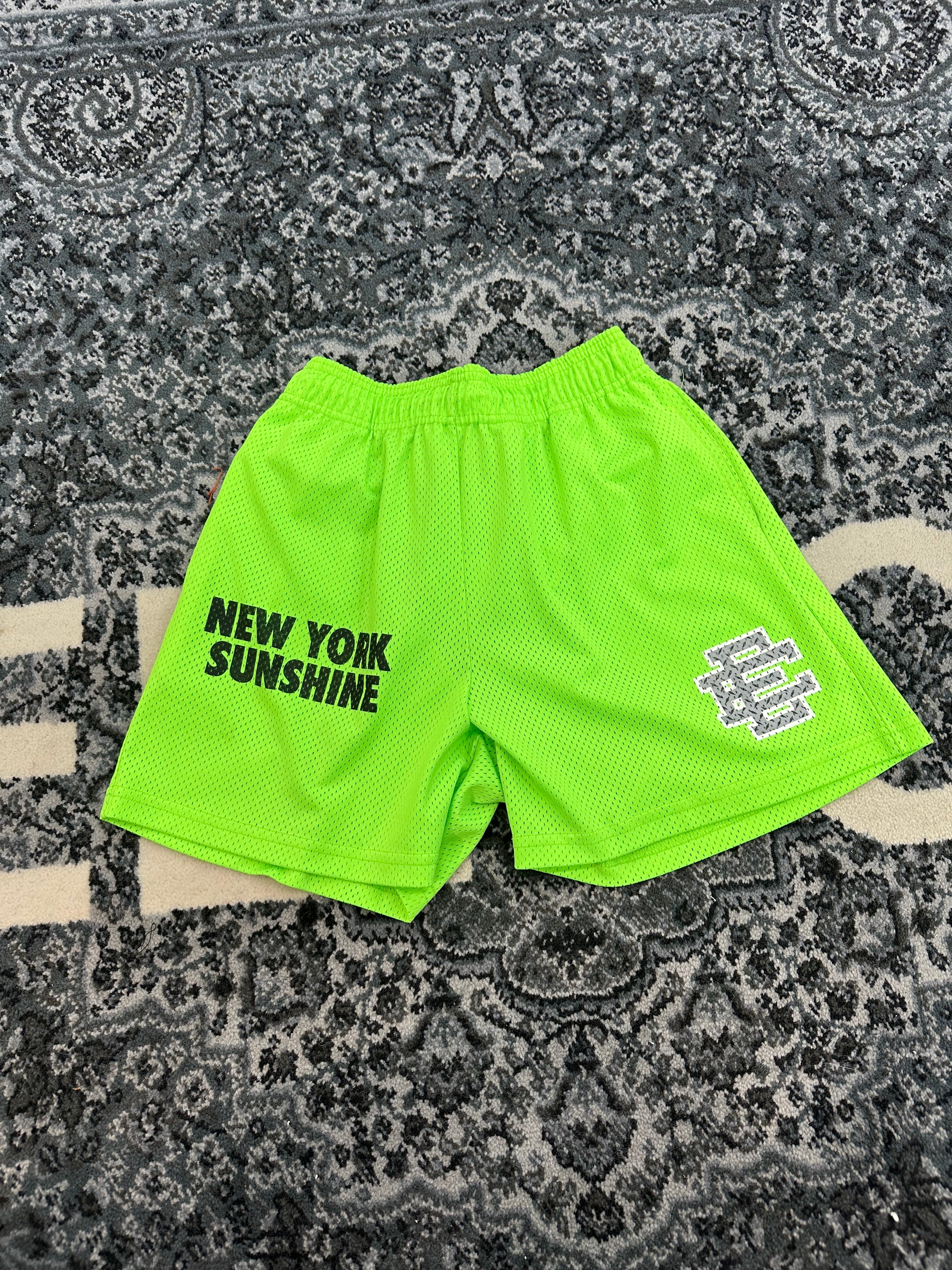 Eric Emanuel Shorts “New York Sunshine” Neon Green
