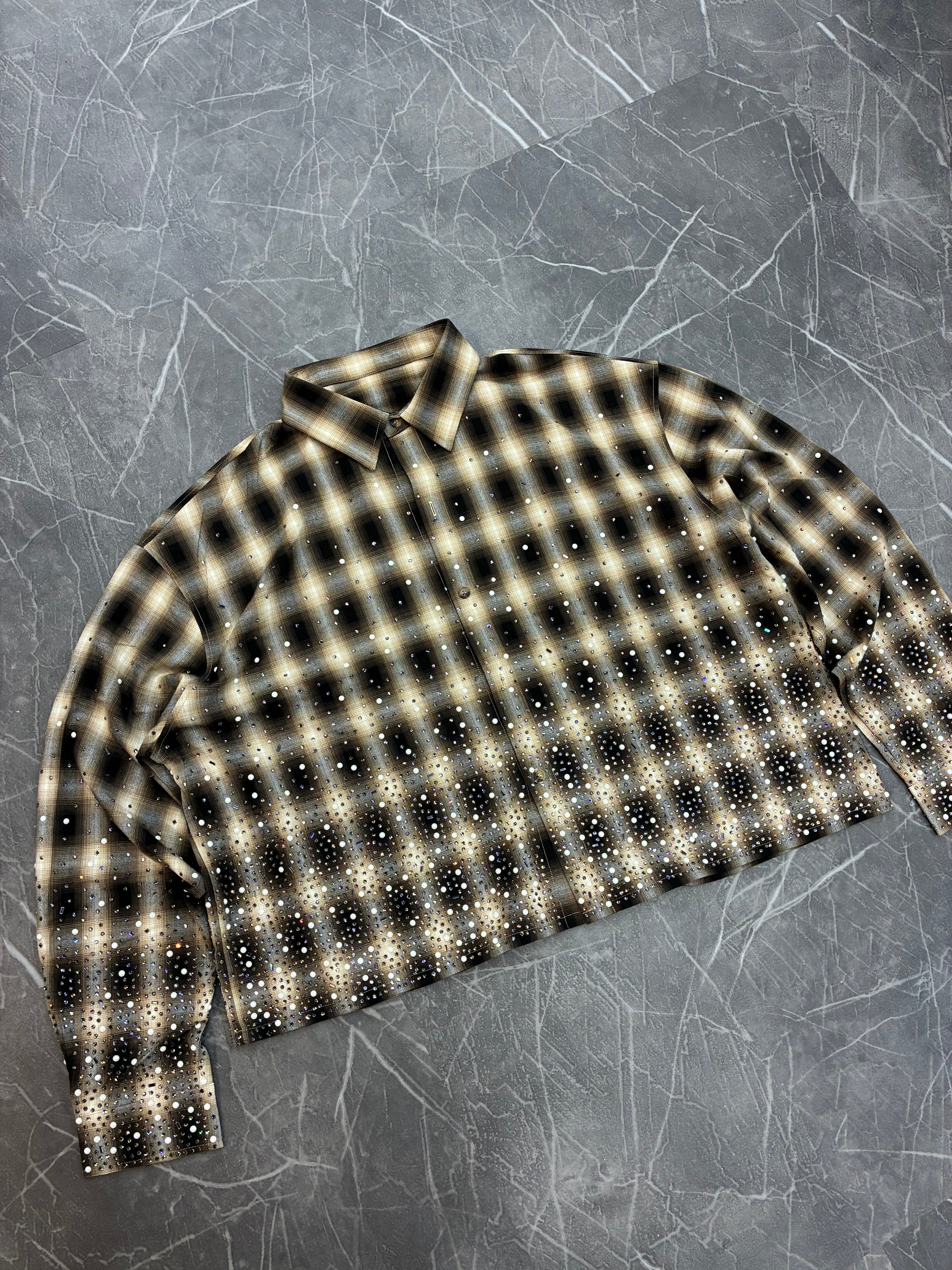 Jefe Studios Crystal Perla Flannel “Brown”