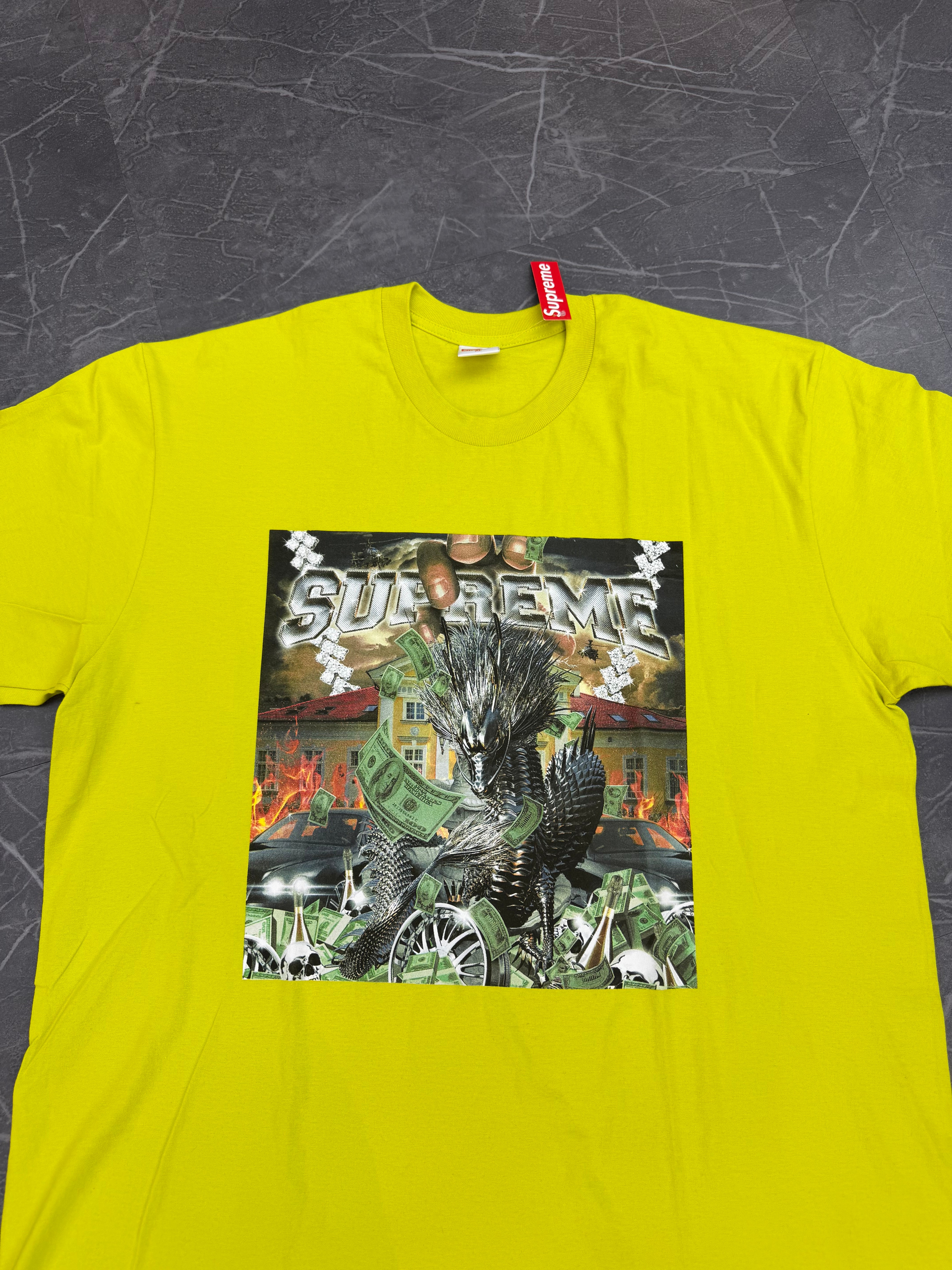 Supreme Tee Yellow Dragon