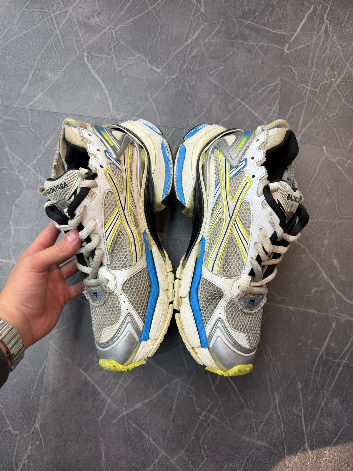 Balenciaga Runner White Yellow Blue