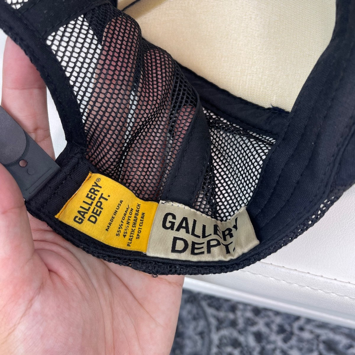 Gallery Dept. Fucked Up Trucker Hat Black - Image 3