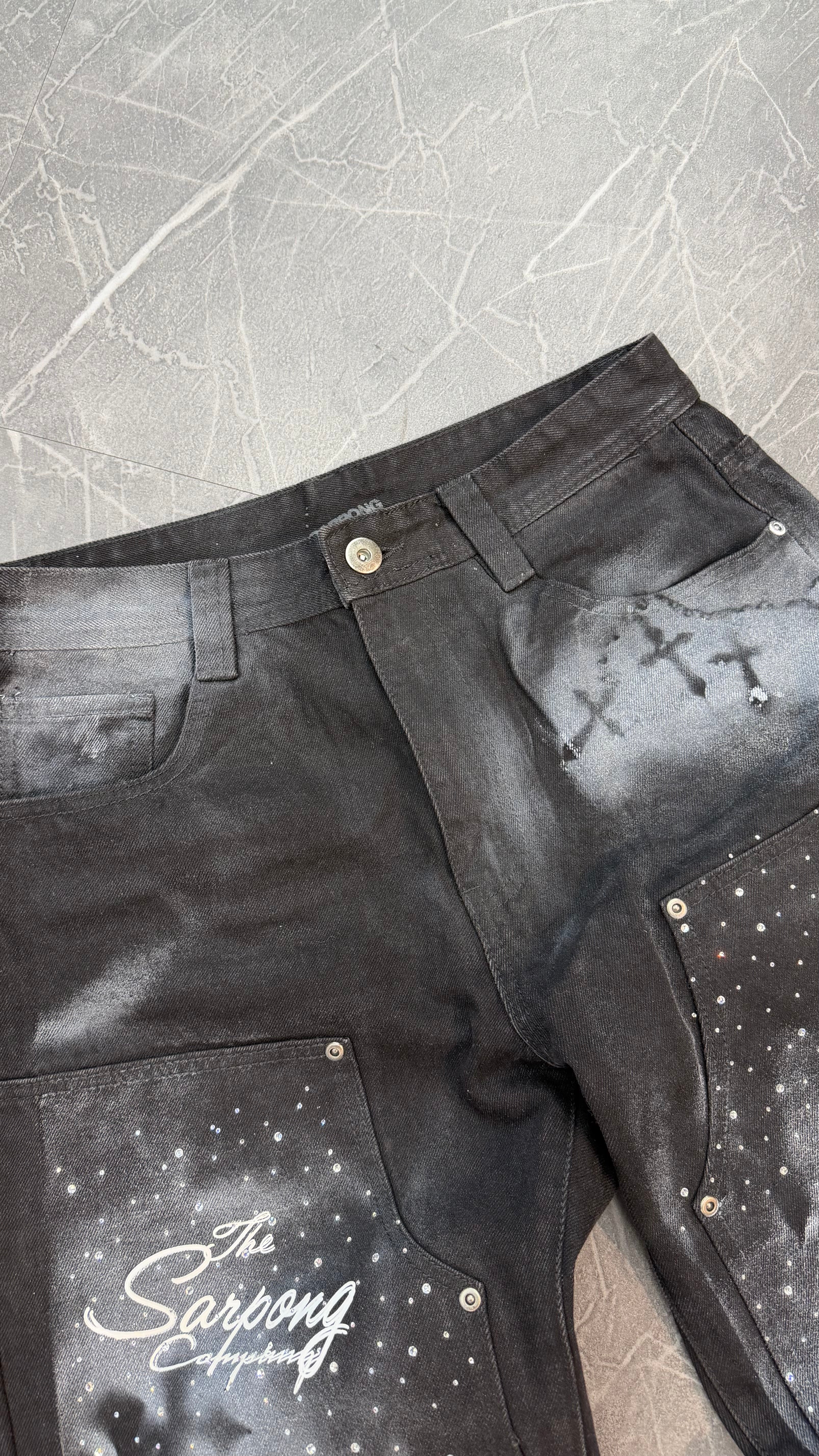 TSC Black Denim Jeans