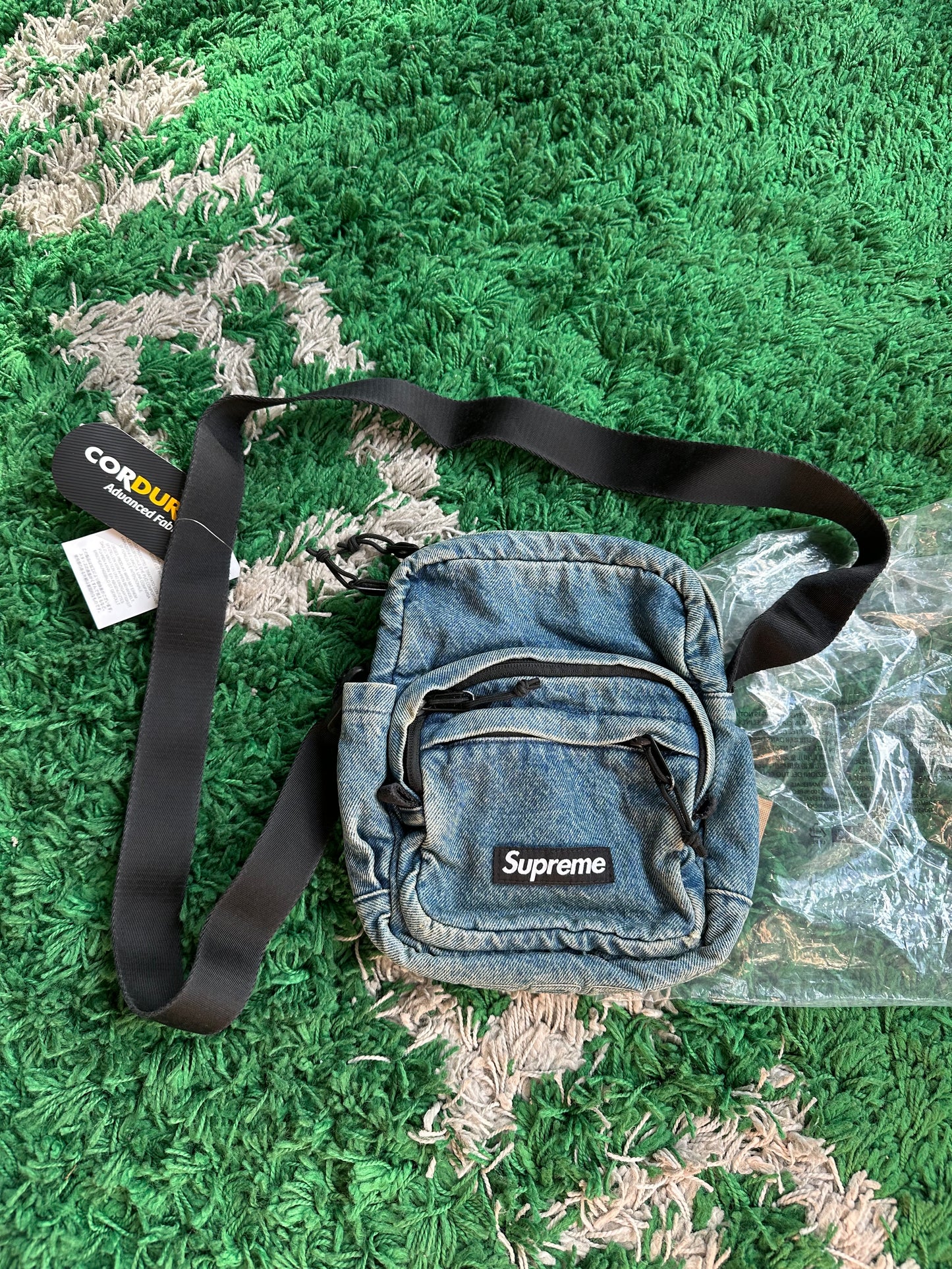 Supreme Denim Shoulder Bag “Washed Indigo”