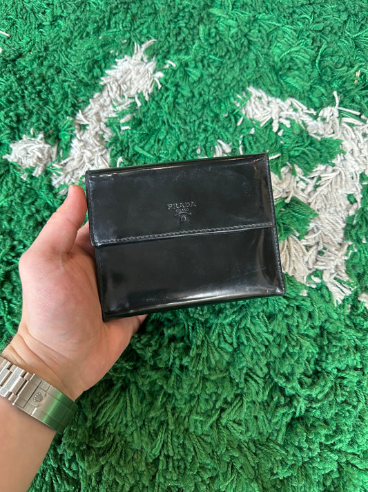 Prada Trifold Wallet Black