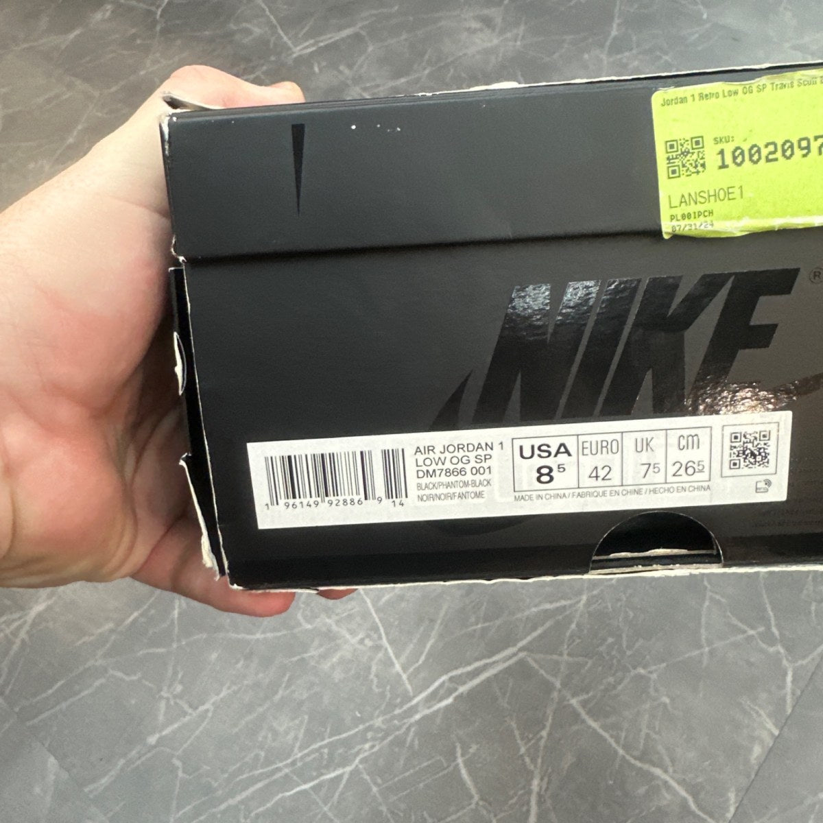 Jordan 1 Retro Low OG SP Travis Scott Black Phantom - Image 6
