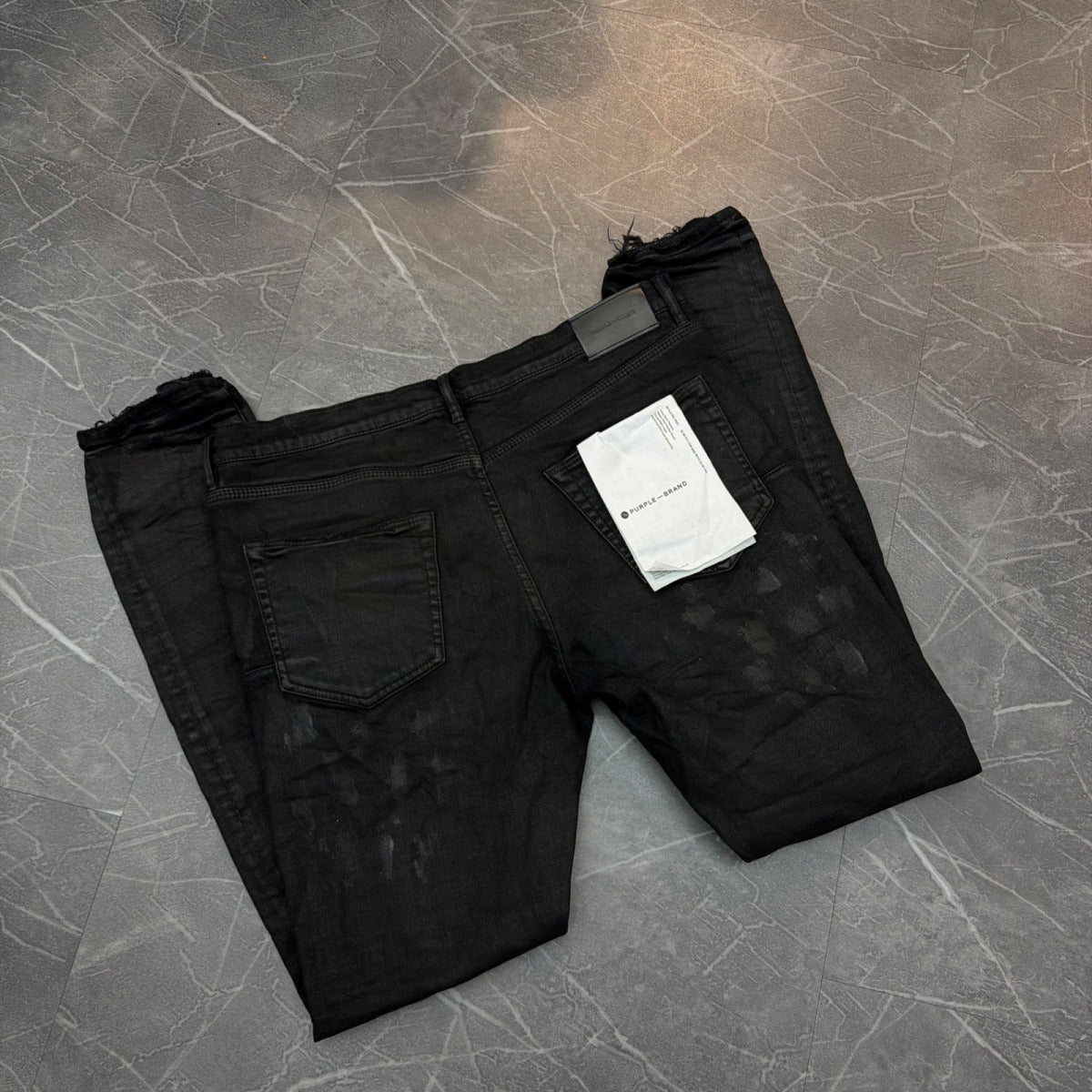 Purple Brand Jeans Knee Rip Black - Image 3