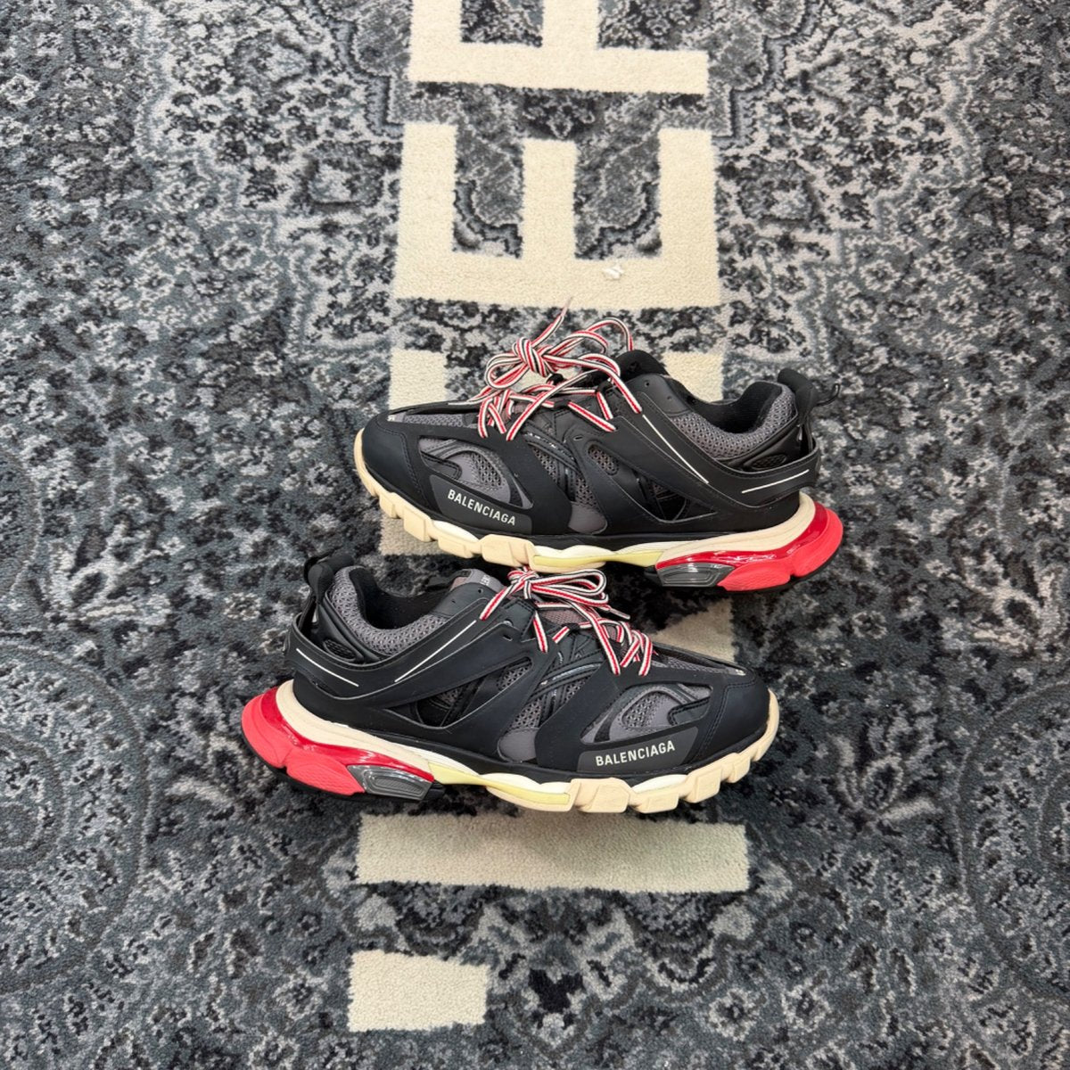 Balenciaga Track Black Grey Red - front