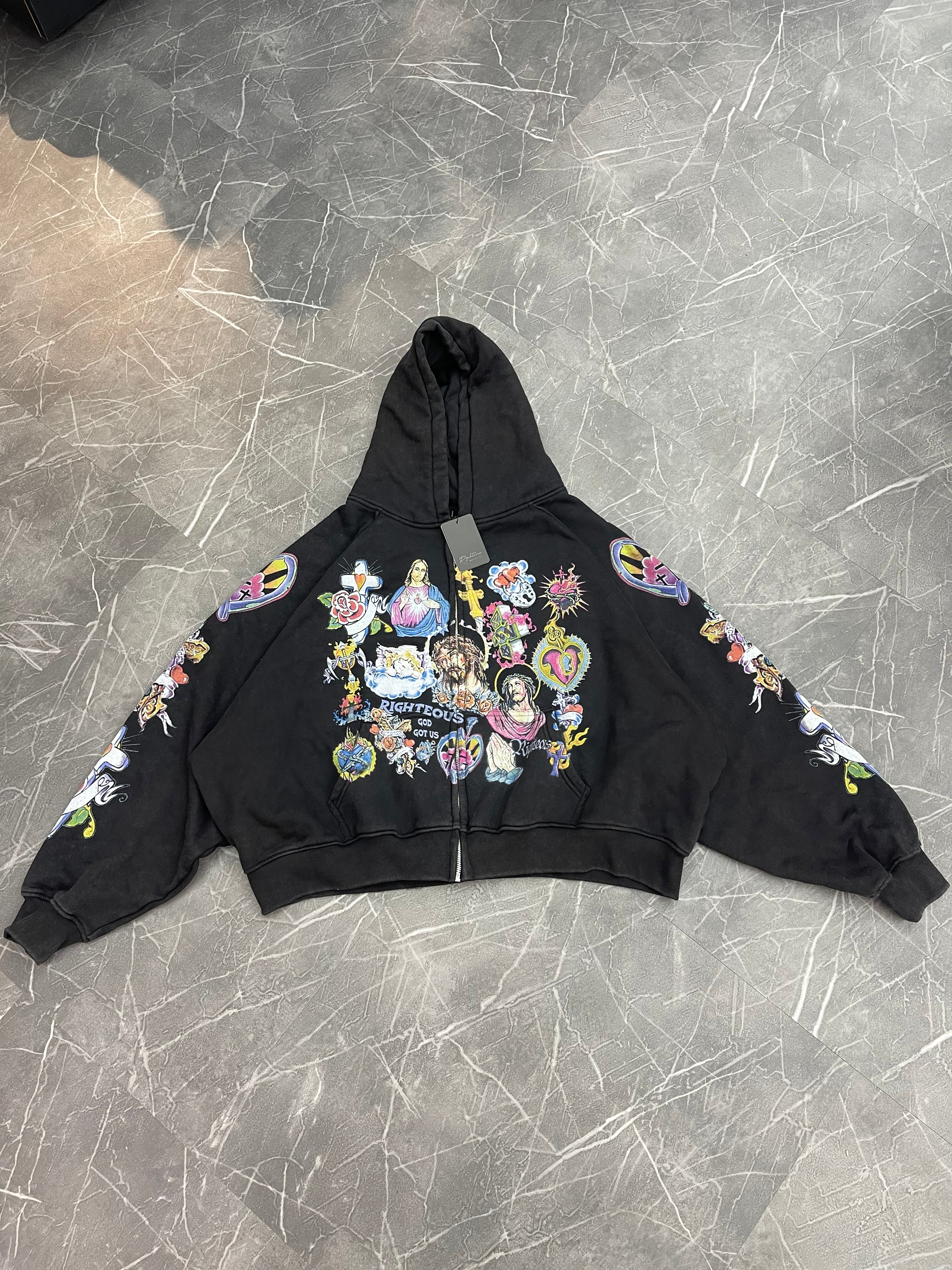Righteous Zip Up “Black”