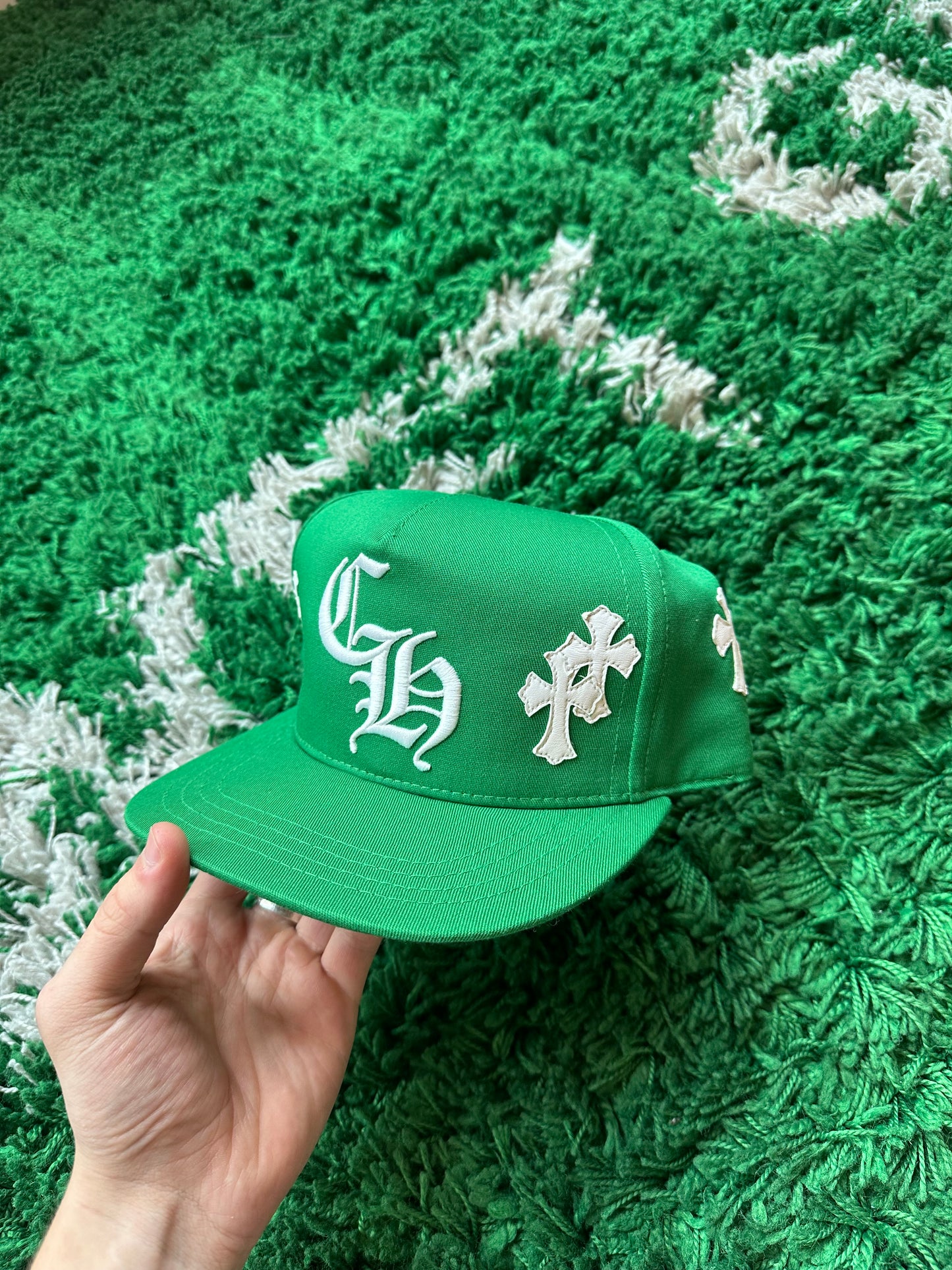 Chrome Hearts Hat - Cross Patch “Green”