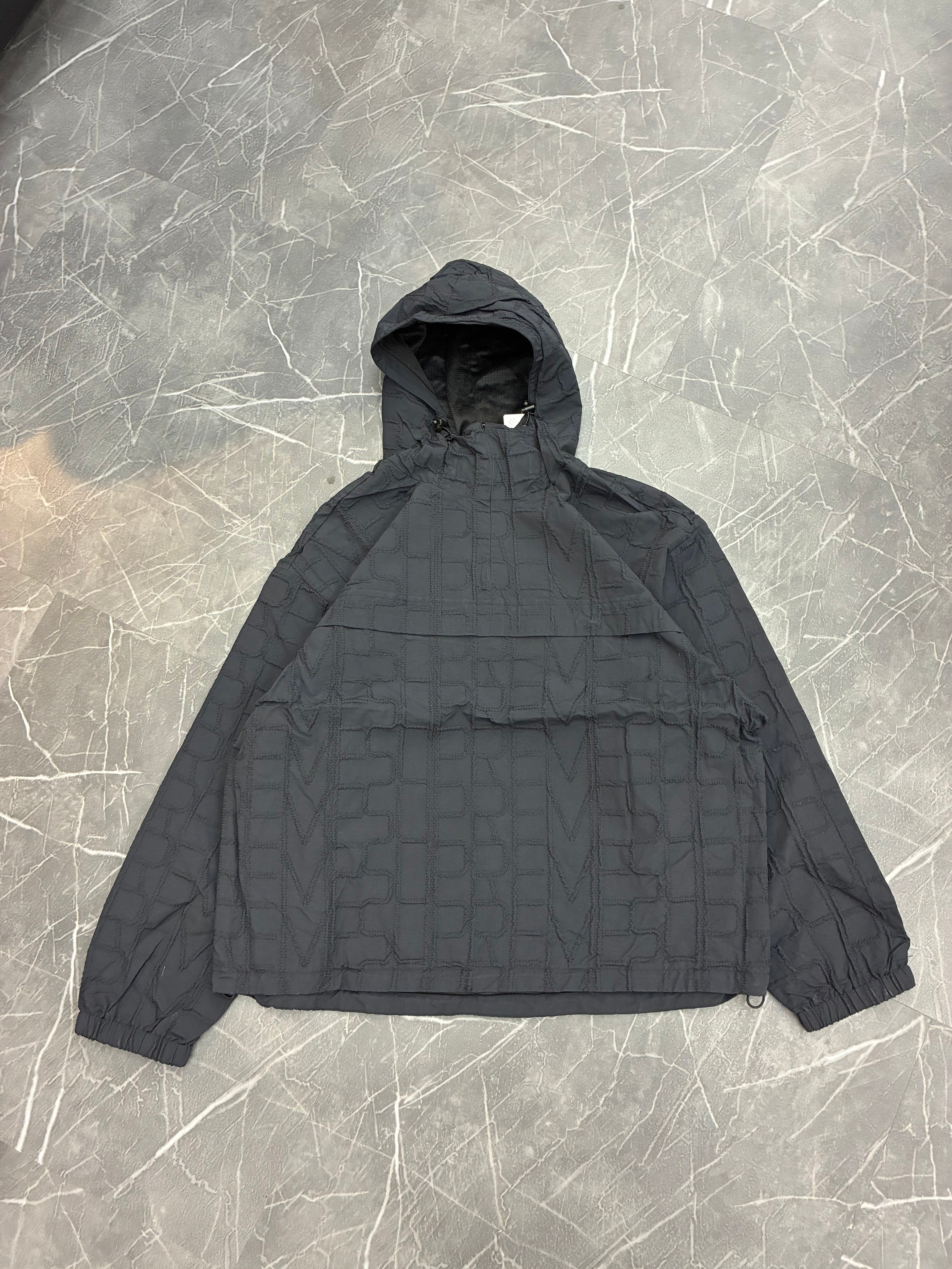 Supreme Repeat Stitched Anorak Jacket “Black”