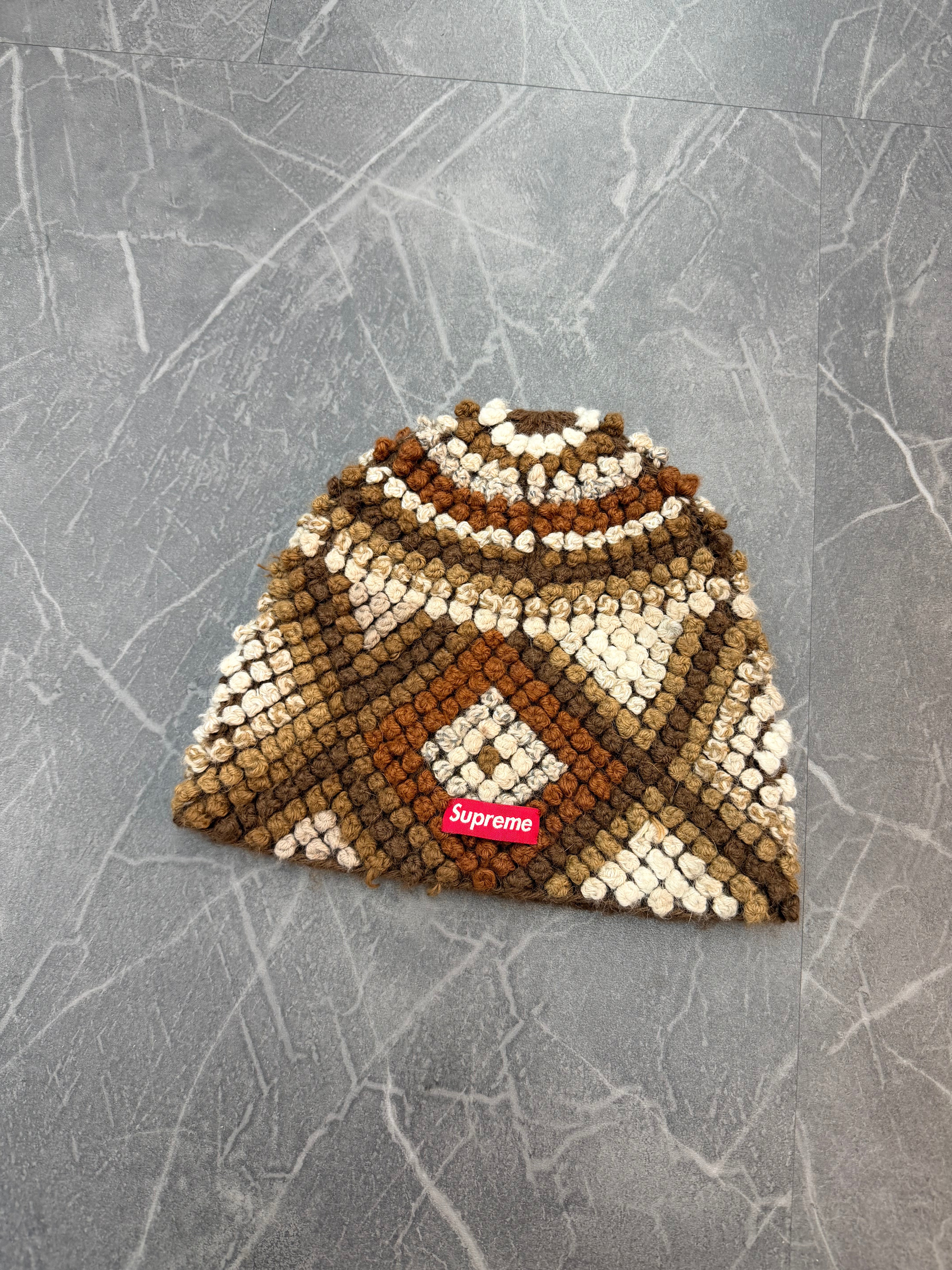 Supreme Brown Knit Beanie