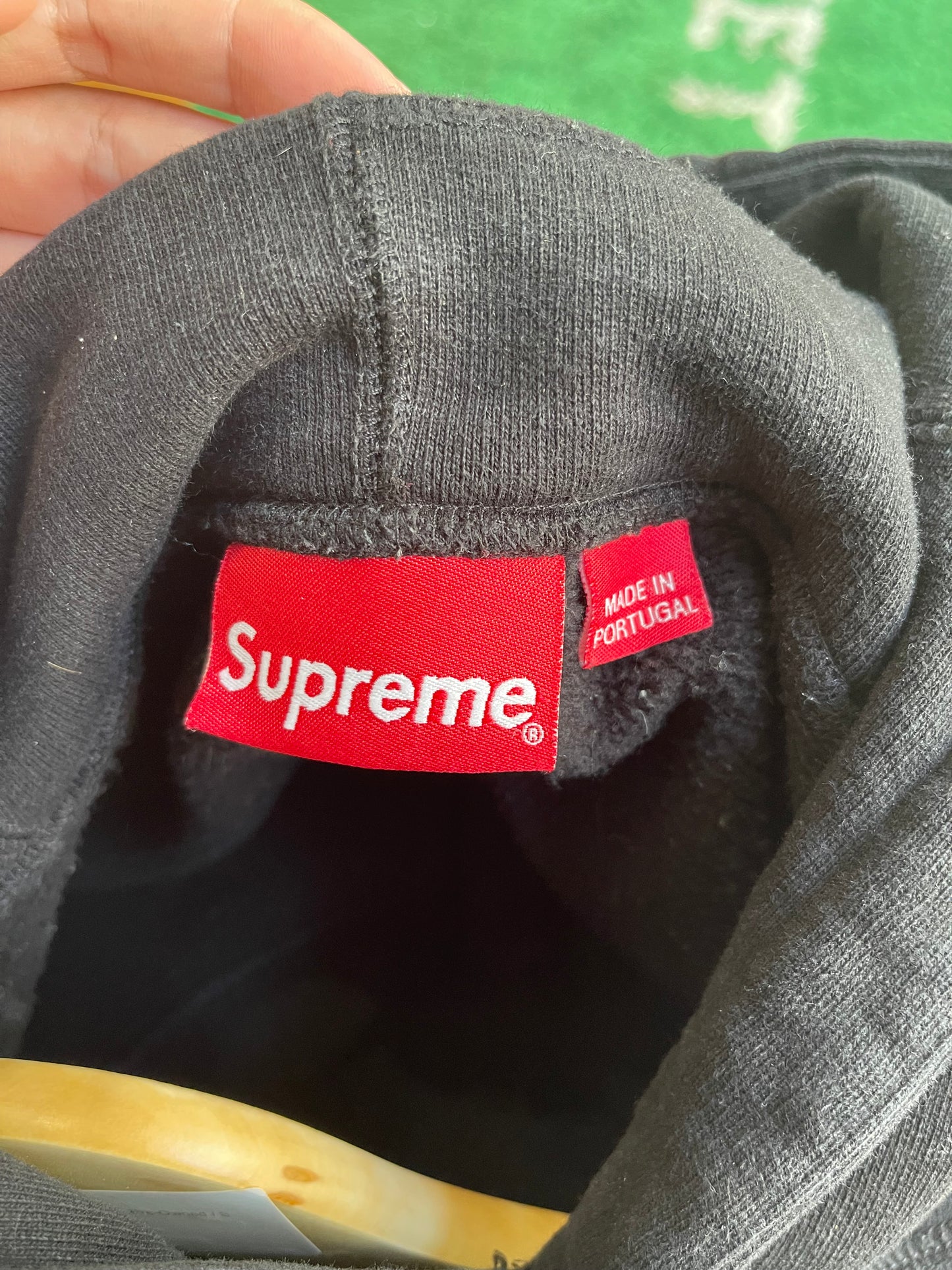Supreme Patchwork Pullover Hoodie “Black”