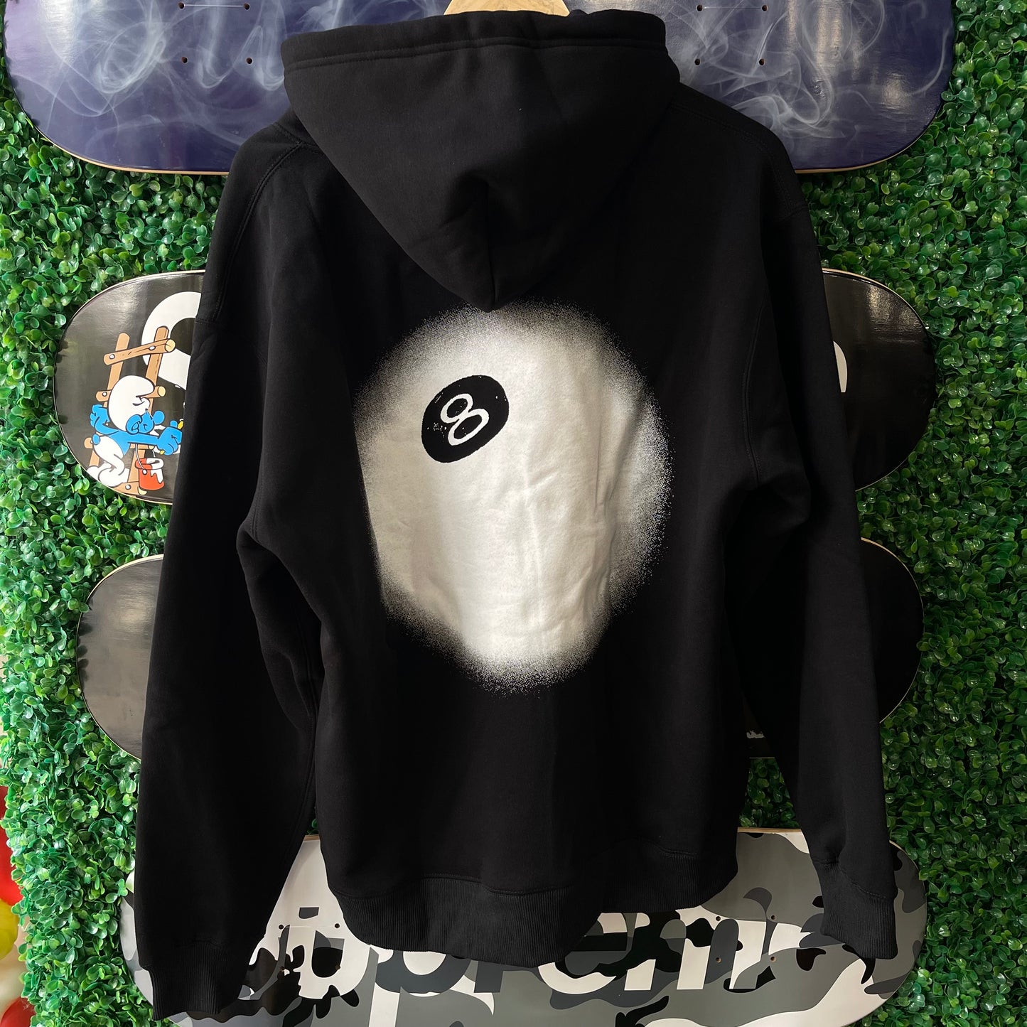 Stussy 8 Ball Fade Hoodie “Black”