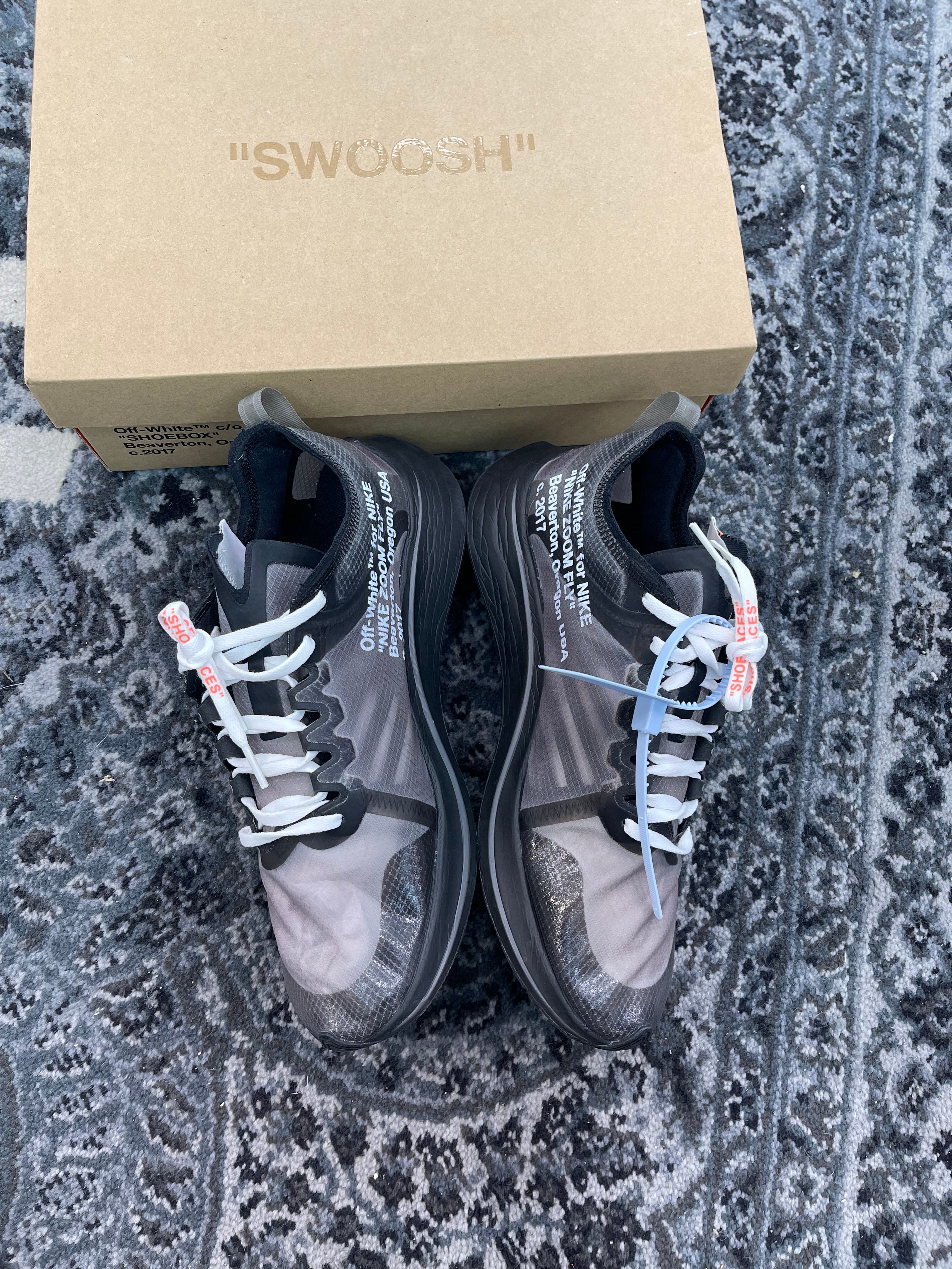 Nike Zoom Fly x Off-White “Black Silver”