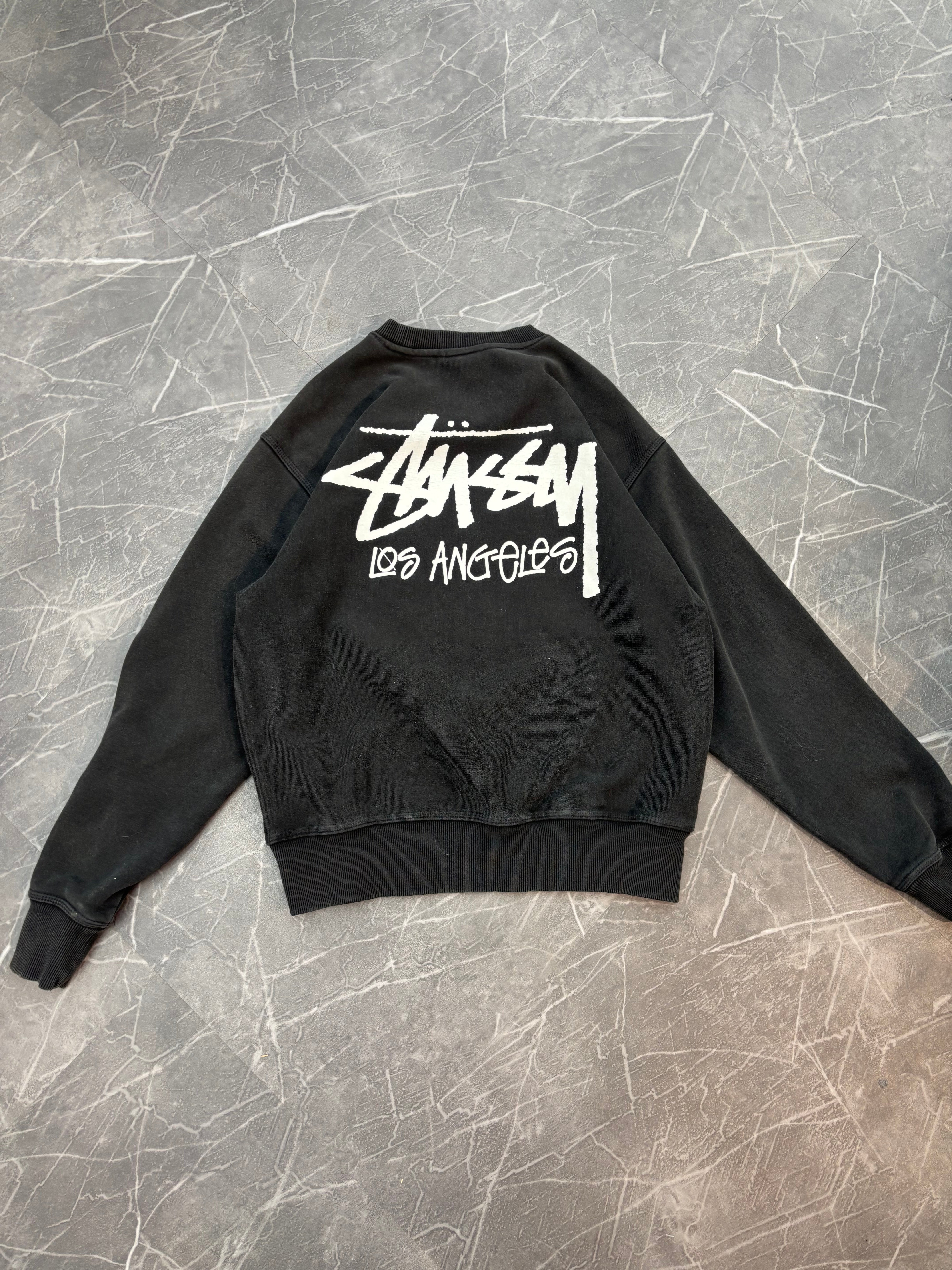 Stussy Los Angeles Crewneck Sweater “Black”
