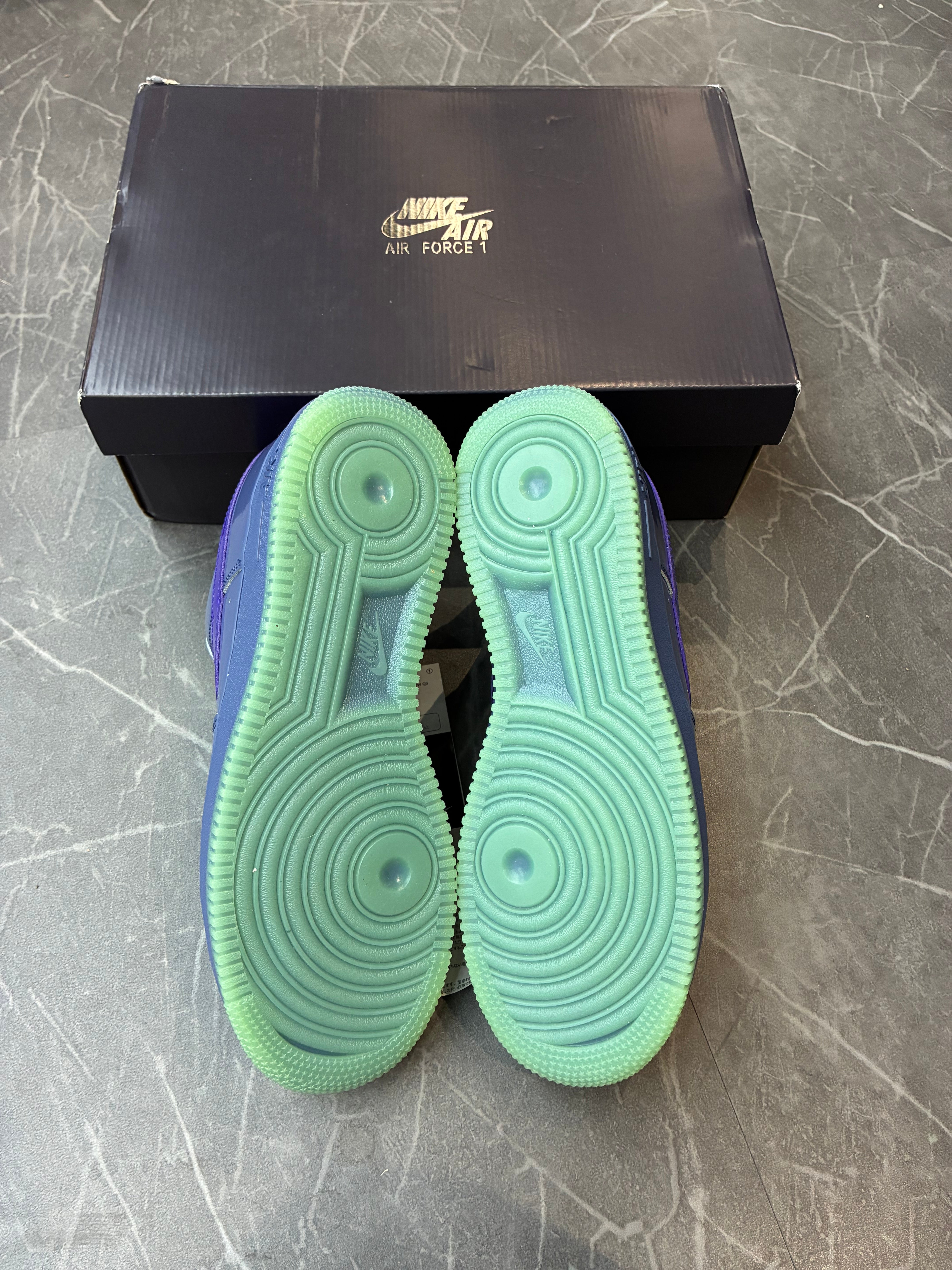 Nike Air Force 1 Low “ Patent Leather Mystic Navy Grape Ice”