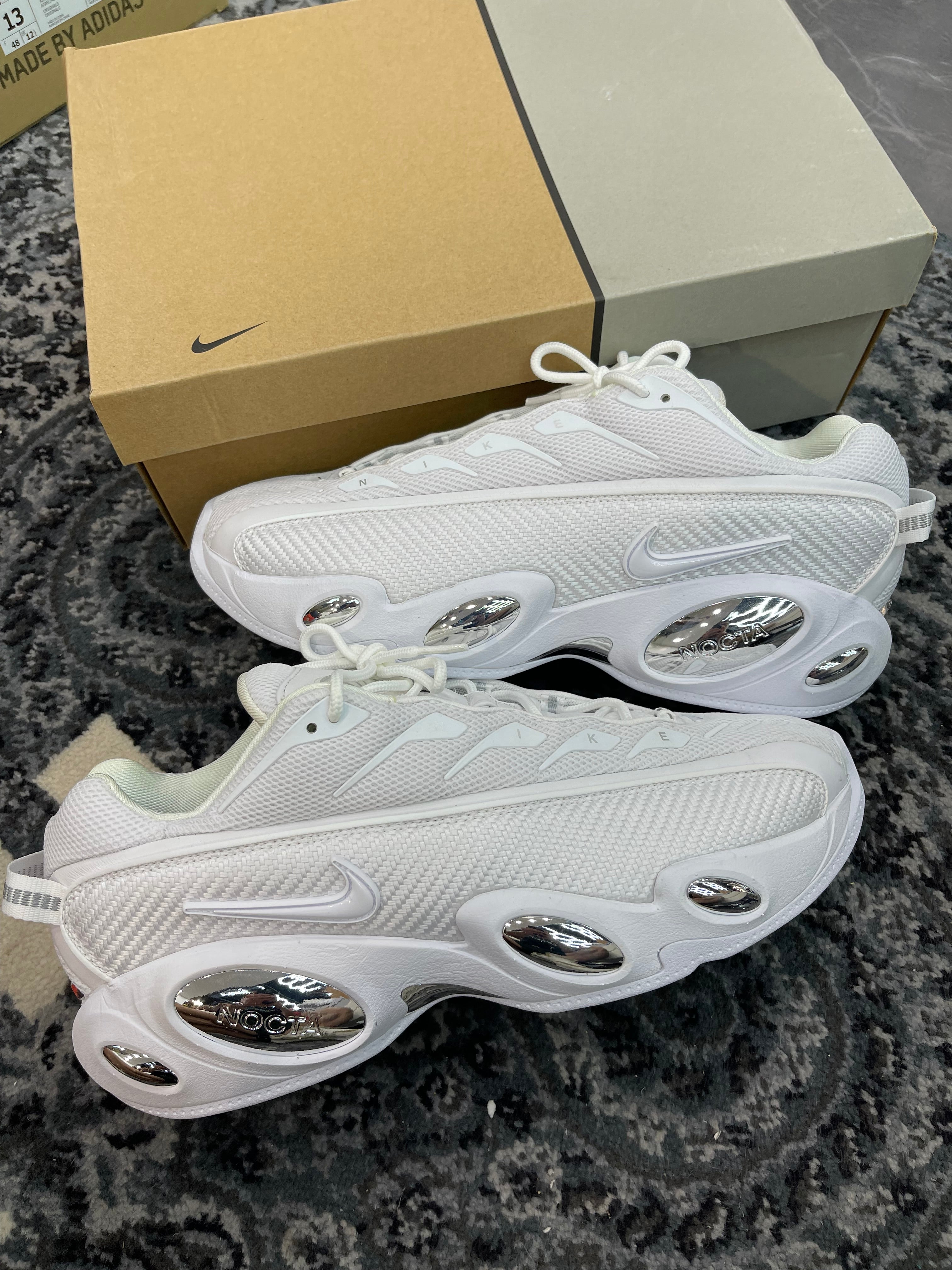 Nike NOCTA Glide Drake “White Chrome”