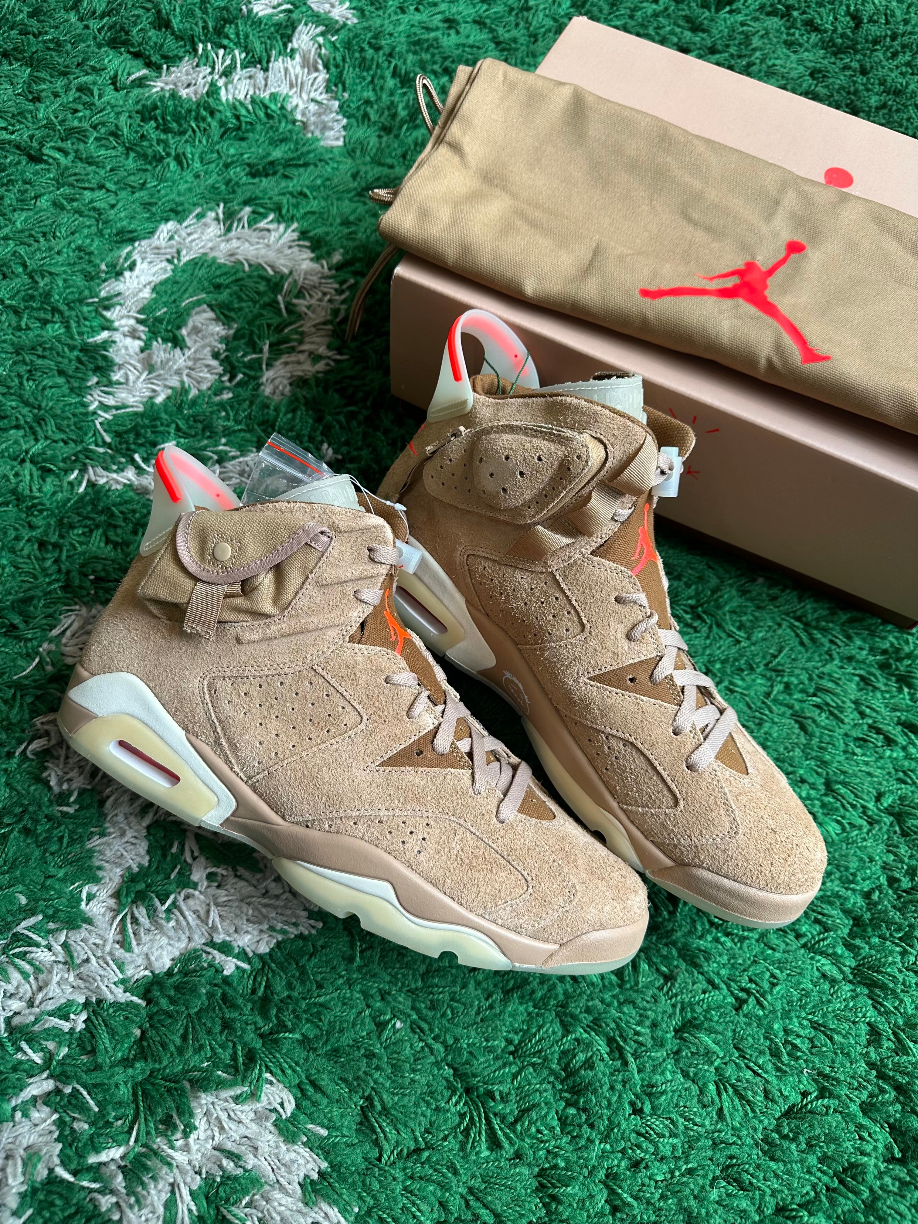 Travis Scott Jordan 6 “British Khaki”