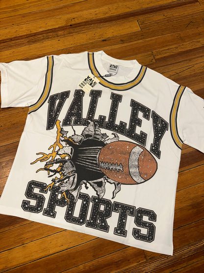 Vale Football Bling Tee “White”