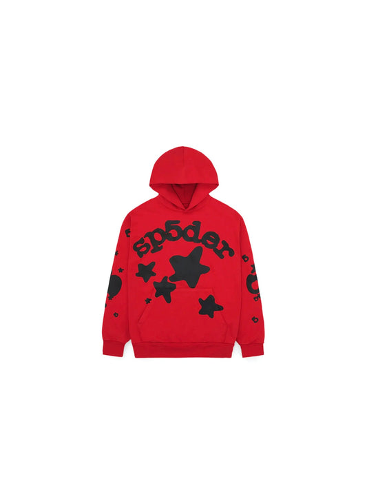 Sp5der Hoodie Beluga “Red”