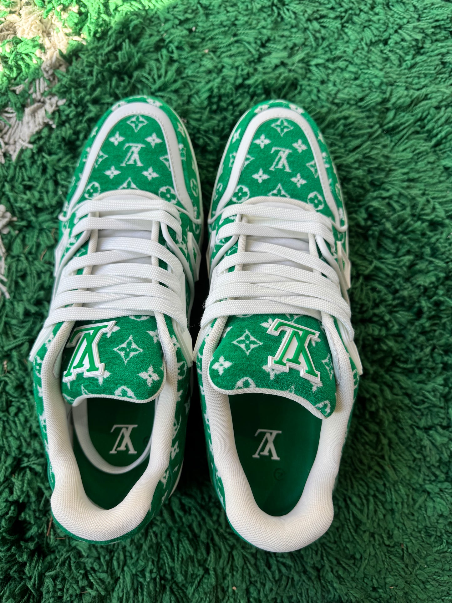 Louis Vuitton Trainer Monogram Textile “Green”