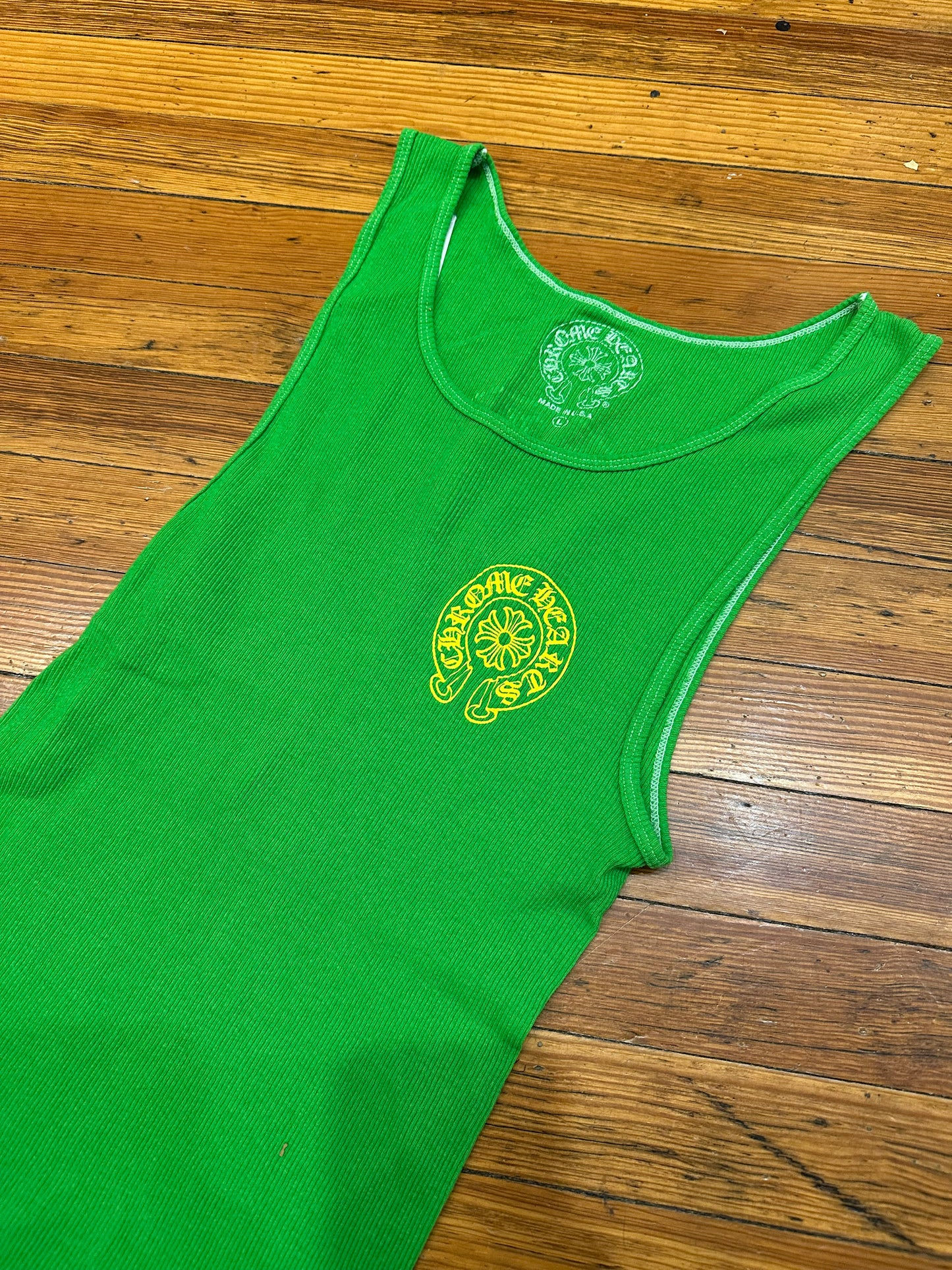 Chrome Hearts Horseshoe Tank Top “Green/Yellow”