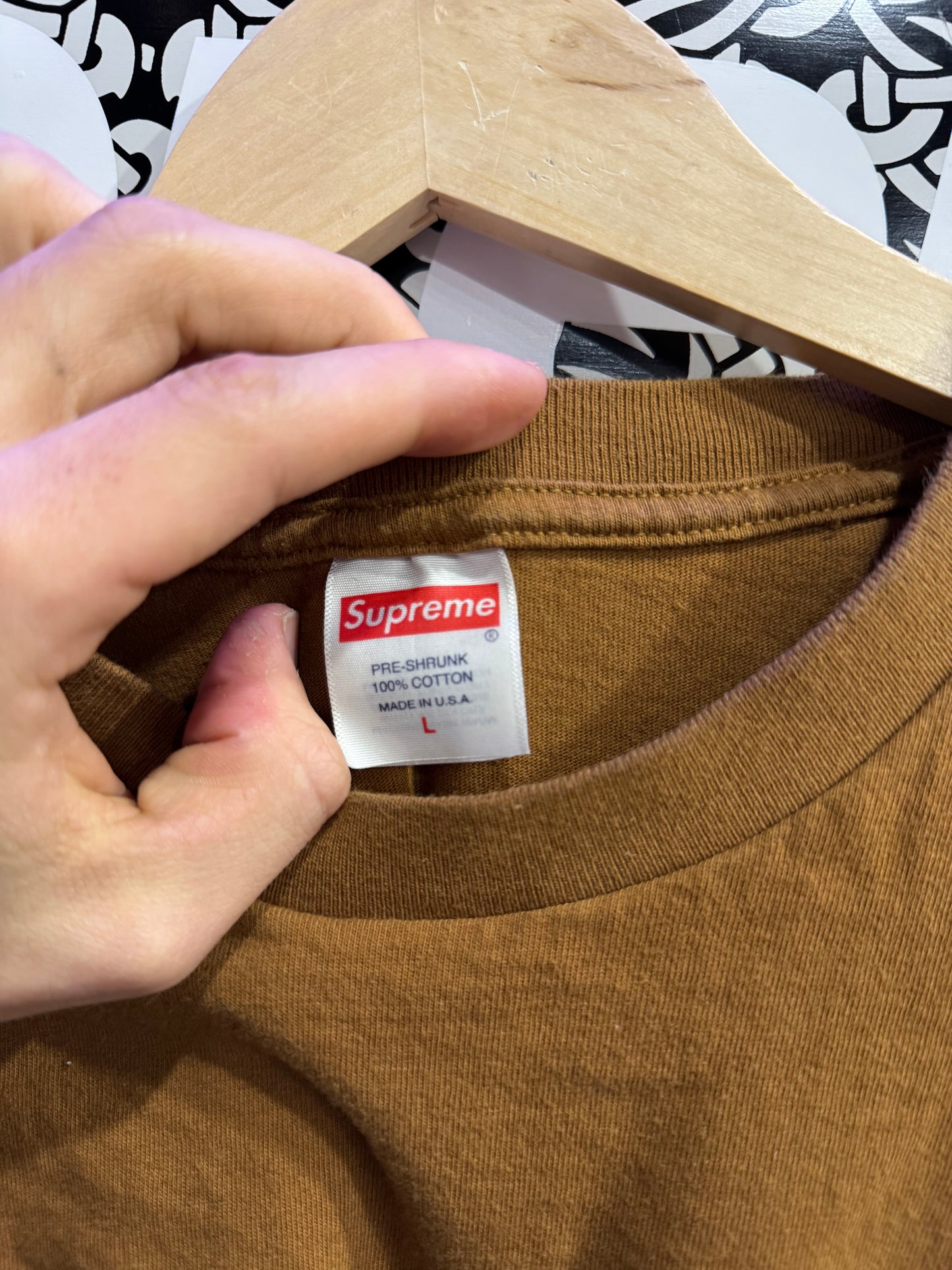 Supreme Arabic Logo Tee “Light Brown”