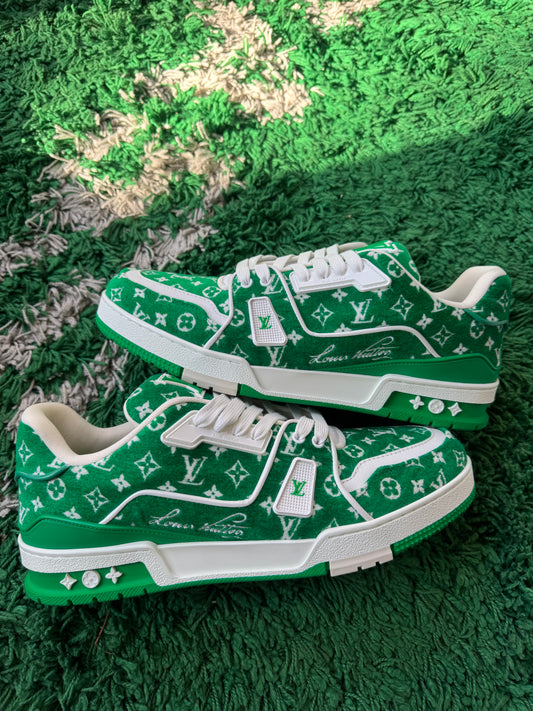 Louis Vuitton Trainer Monogram Textile “Green”