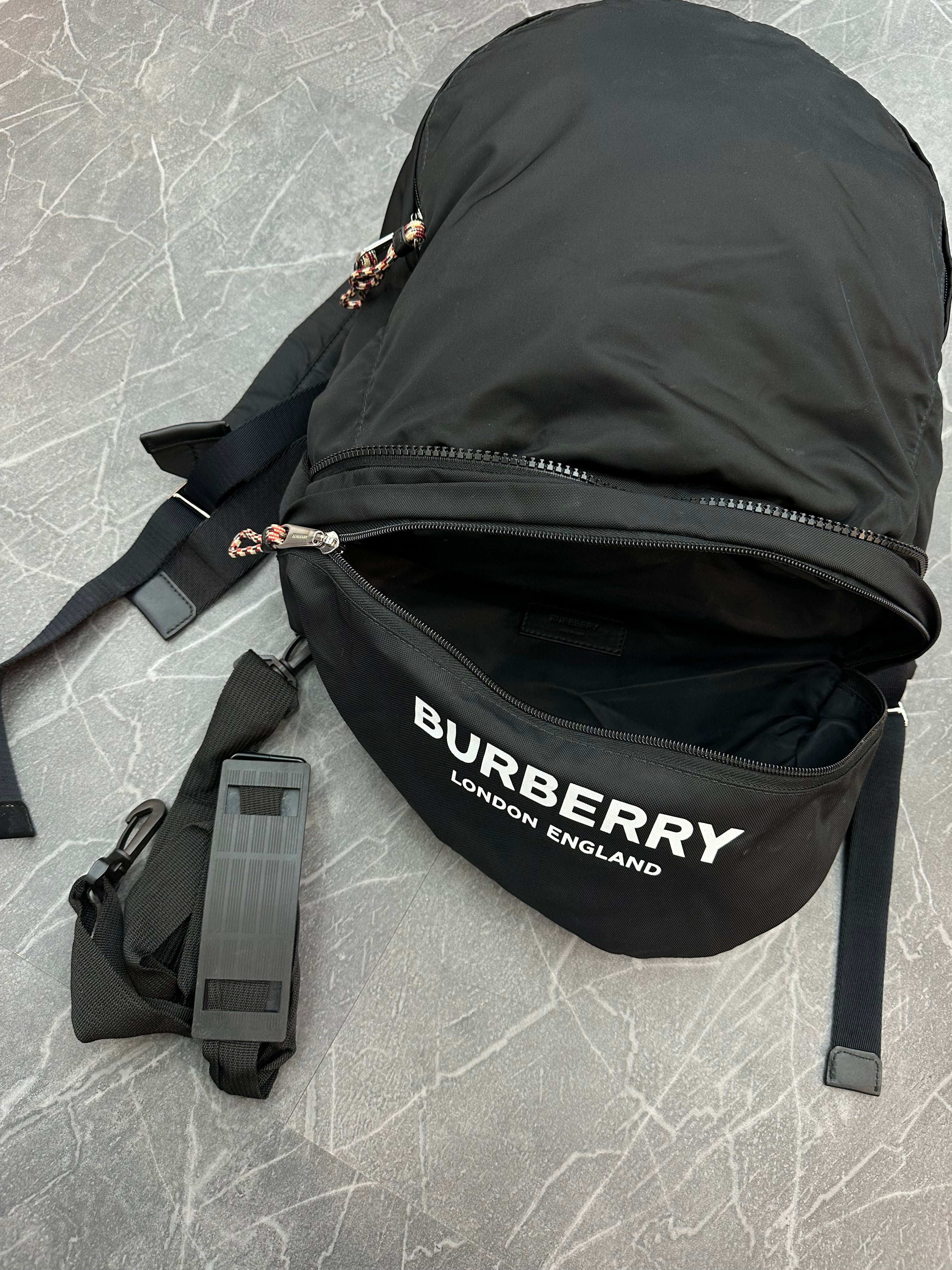 Burberry Backpack 2way Convertible Nylon