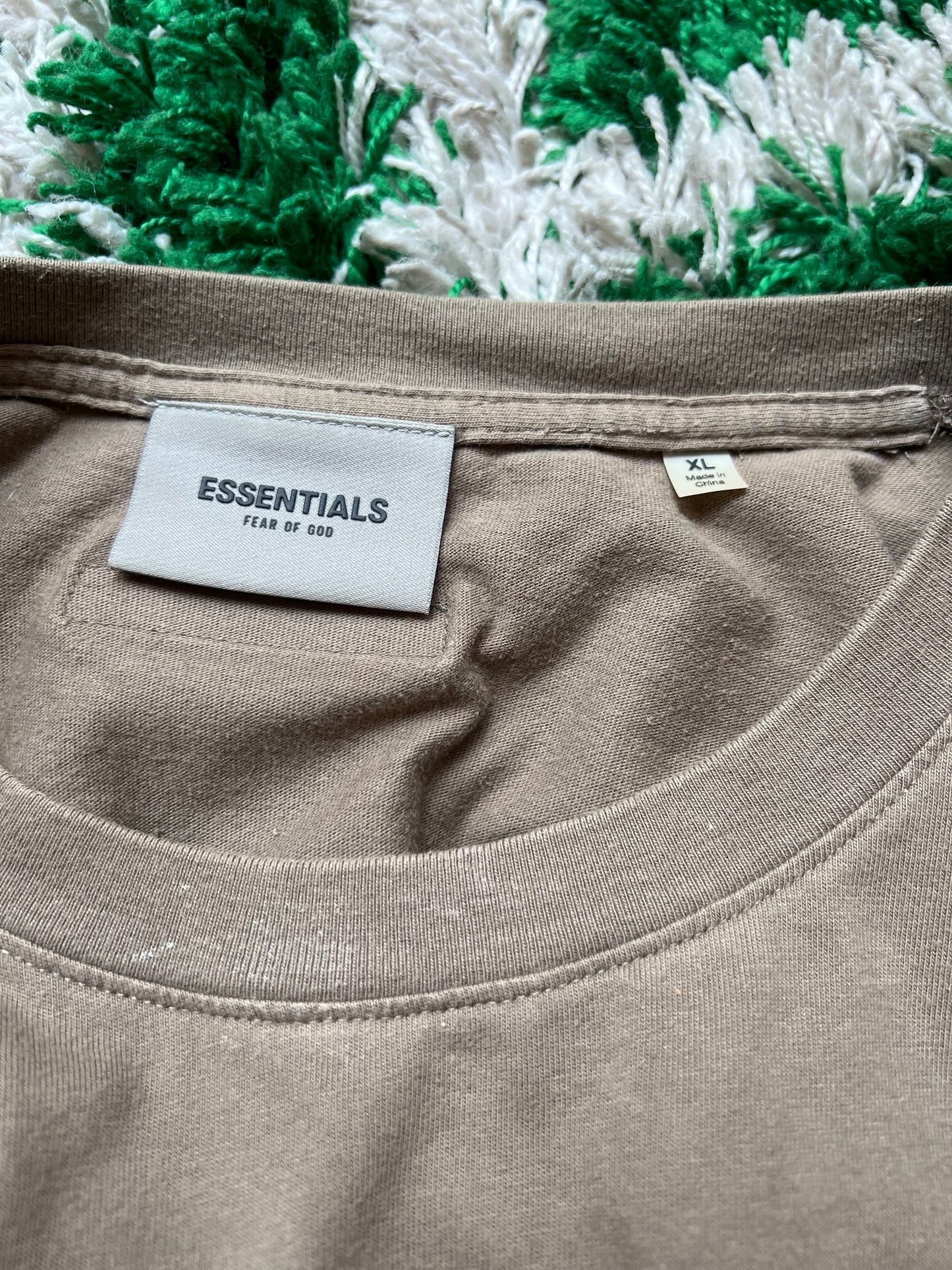 Essentials Tee Back Logo “Brown”