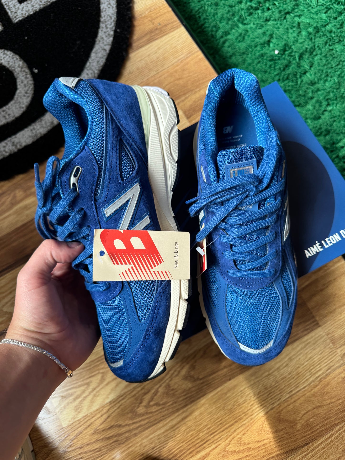 New Balance 990v4 “miUSA Aime Leon Dore Blue”