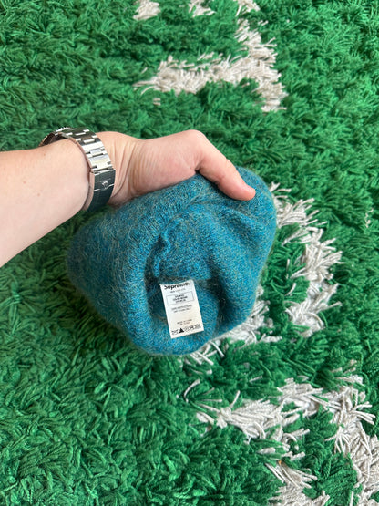 Supreme Beanie Fuzzy Blue