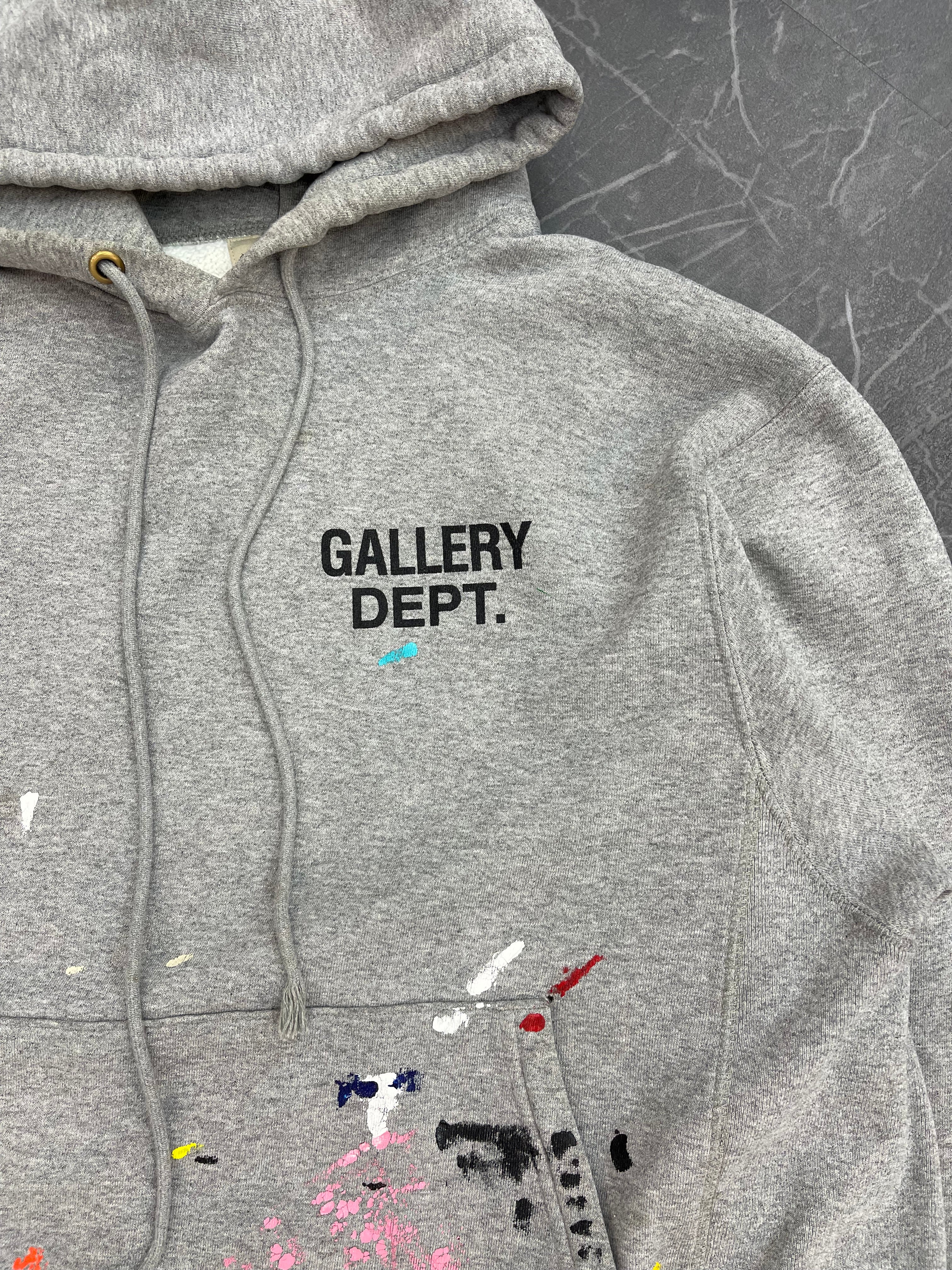 Gallery Dept. Paint Hoodie “Grey”