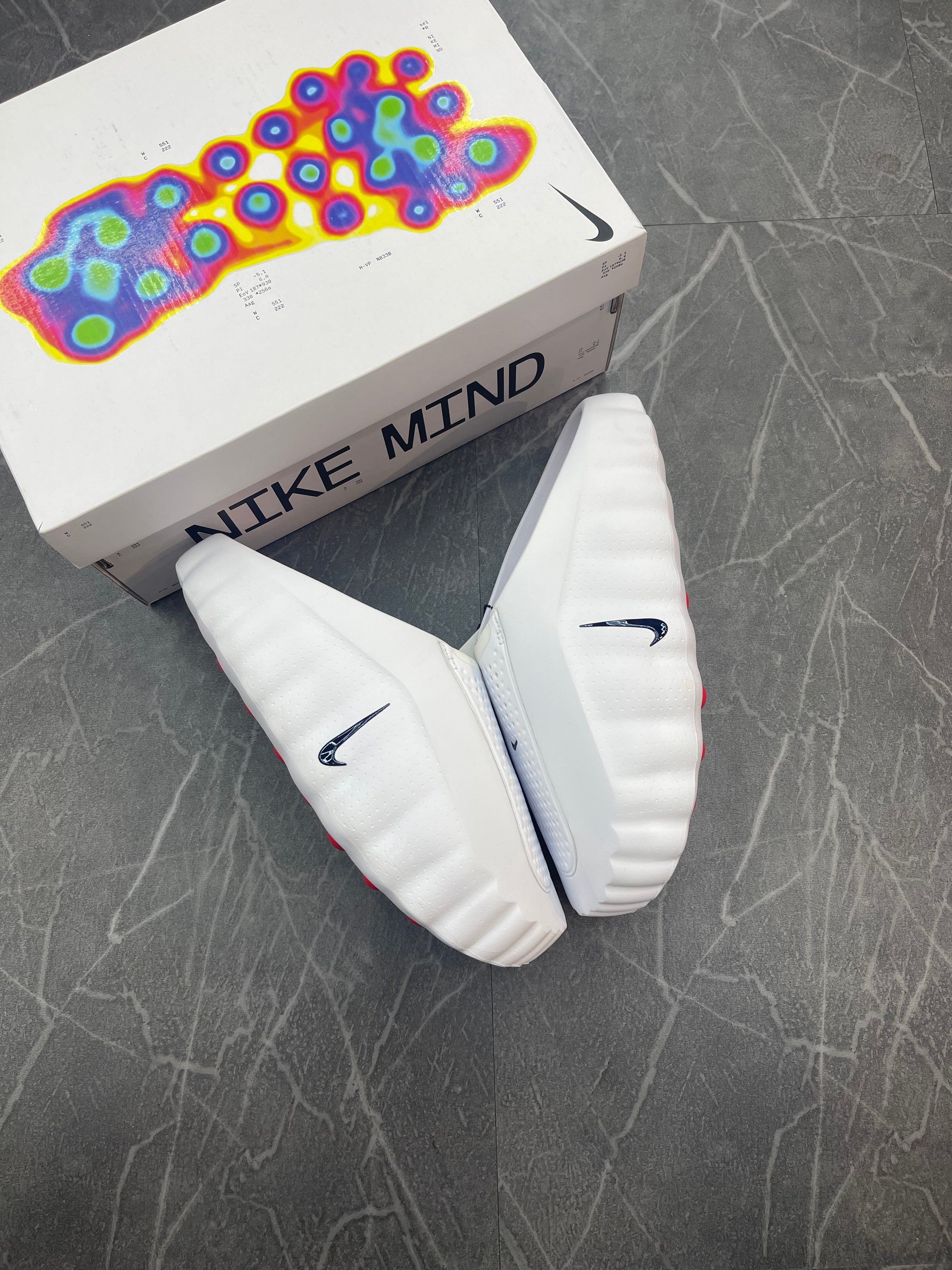 Nike Mind 001 Slide “White Speed Red”