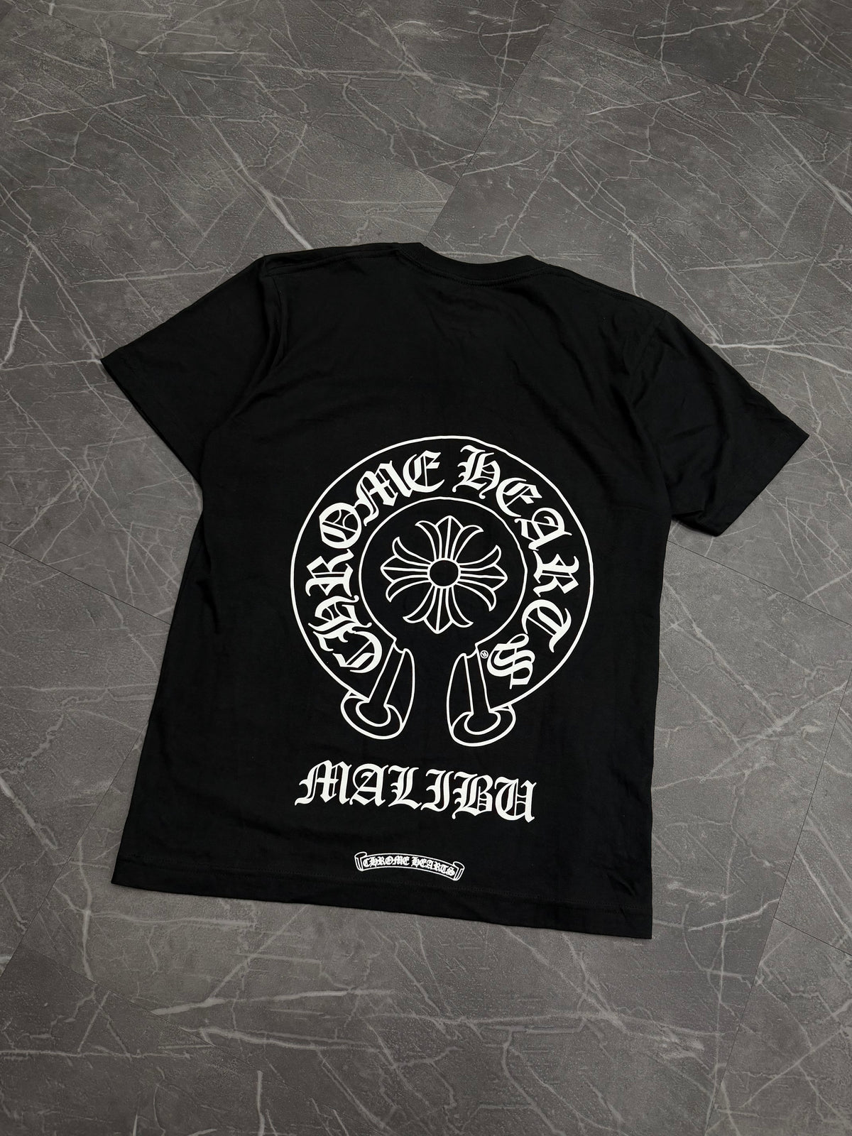 Chrome Hearts Malibu Exclusive Horseshoe Logo Pocket T-shirt Black