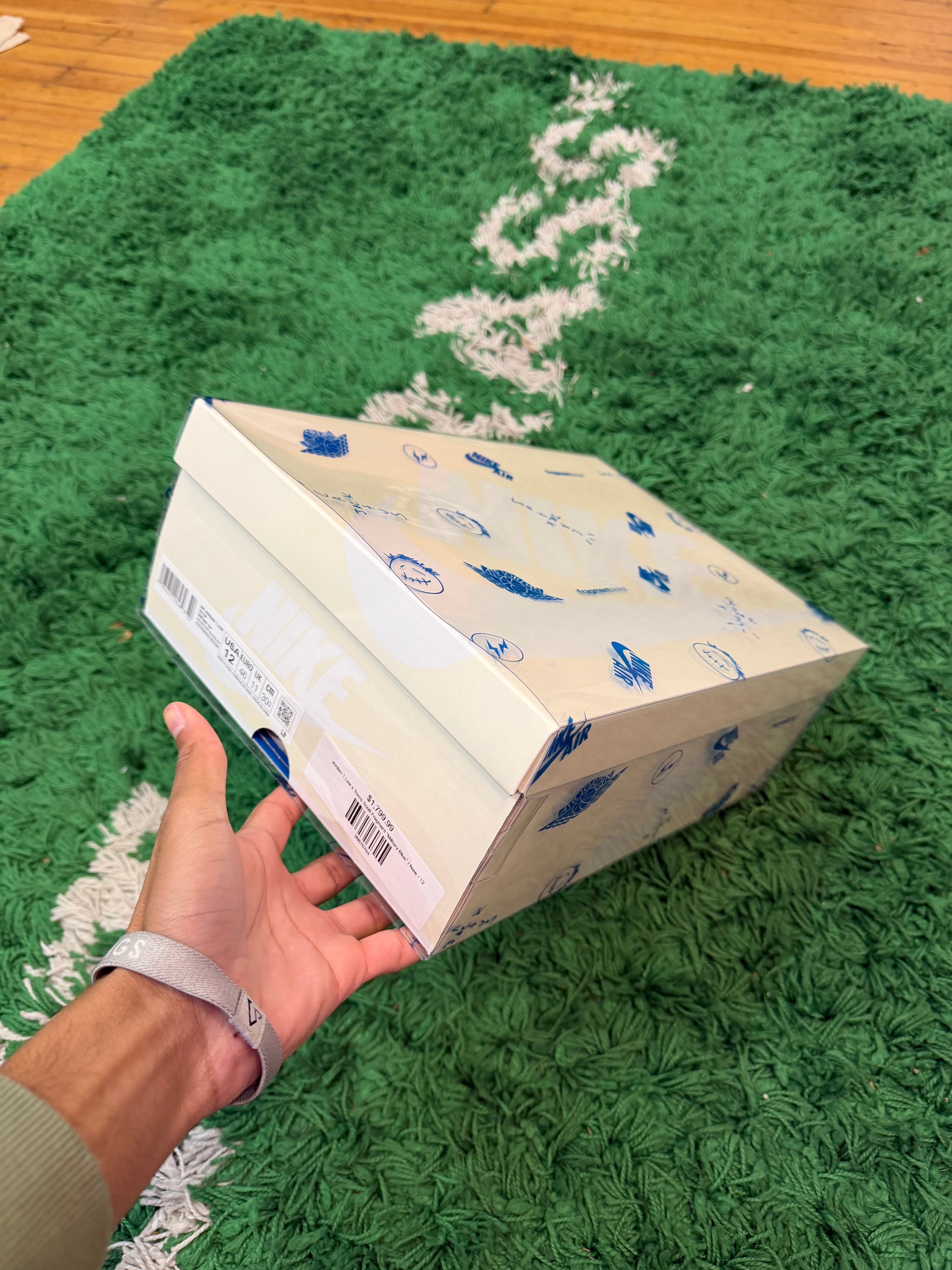 Jordan 1 Low x Travis Scott Fragment “Military Blue”