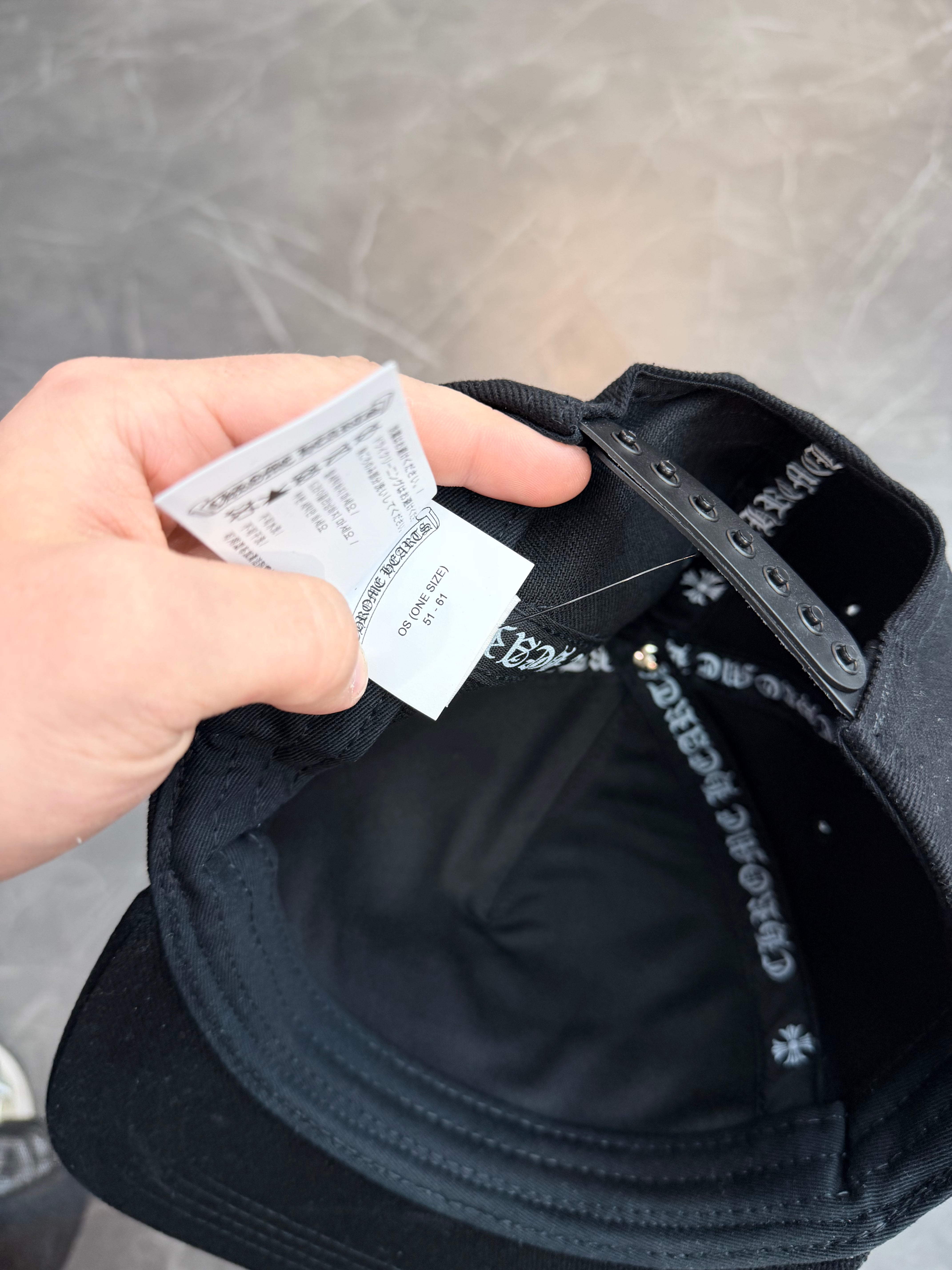 Chrome Hearts Scroll Logo Baseball Hat