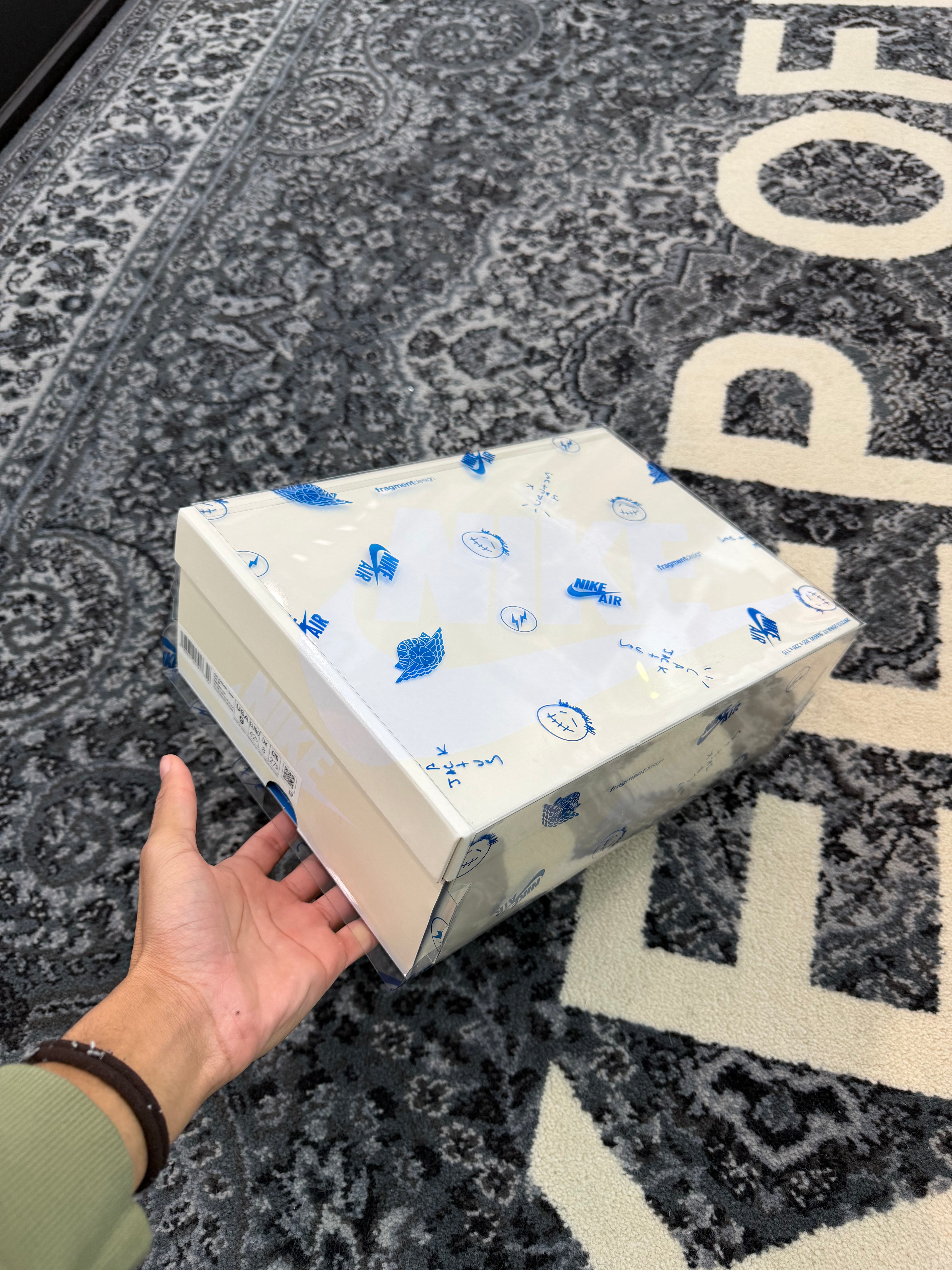 Jordan 1 Low x Travis Scott Fragment “Sail Military Blue”