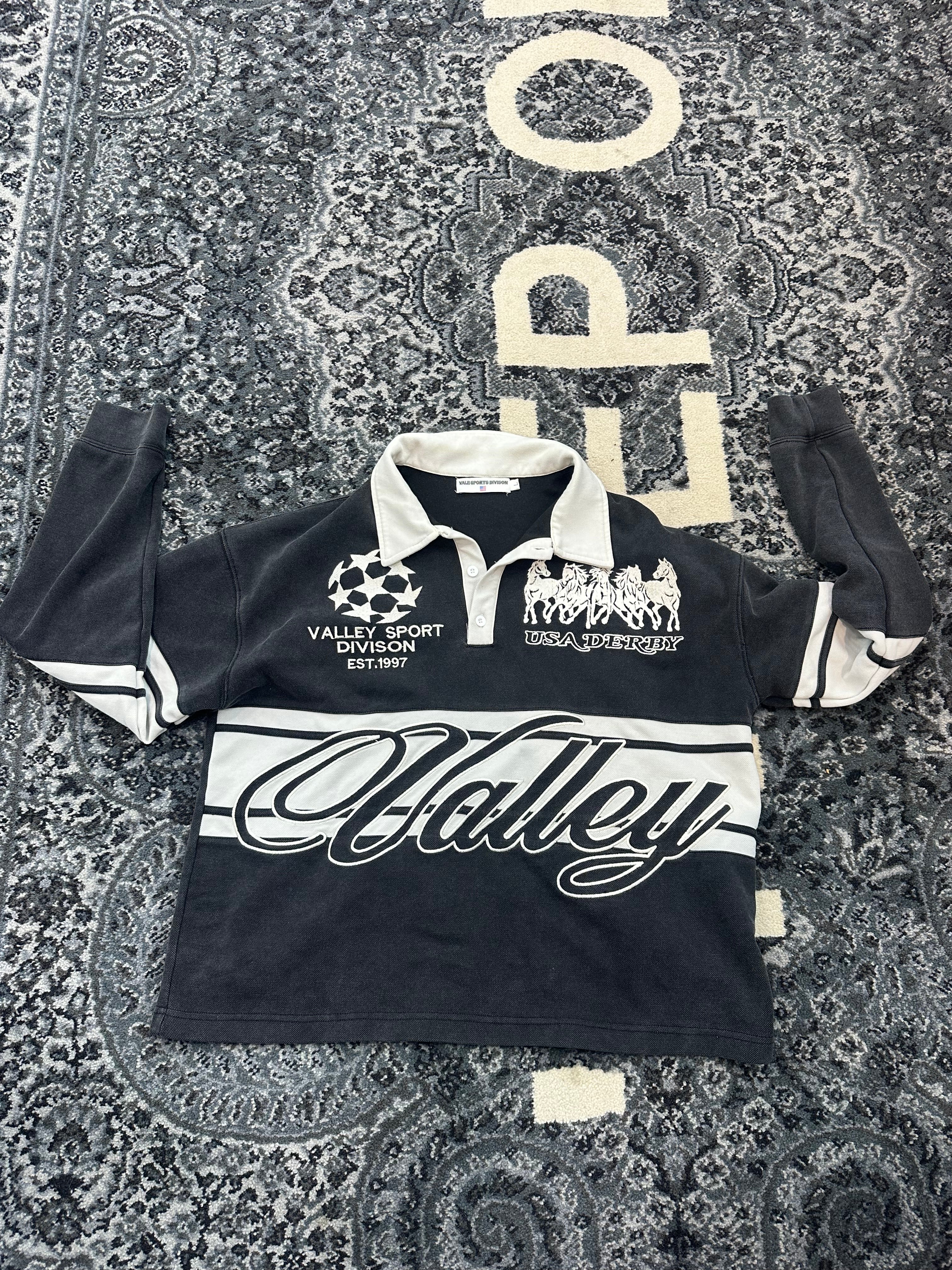 Vale Rugby Polo “Black White”