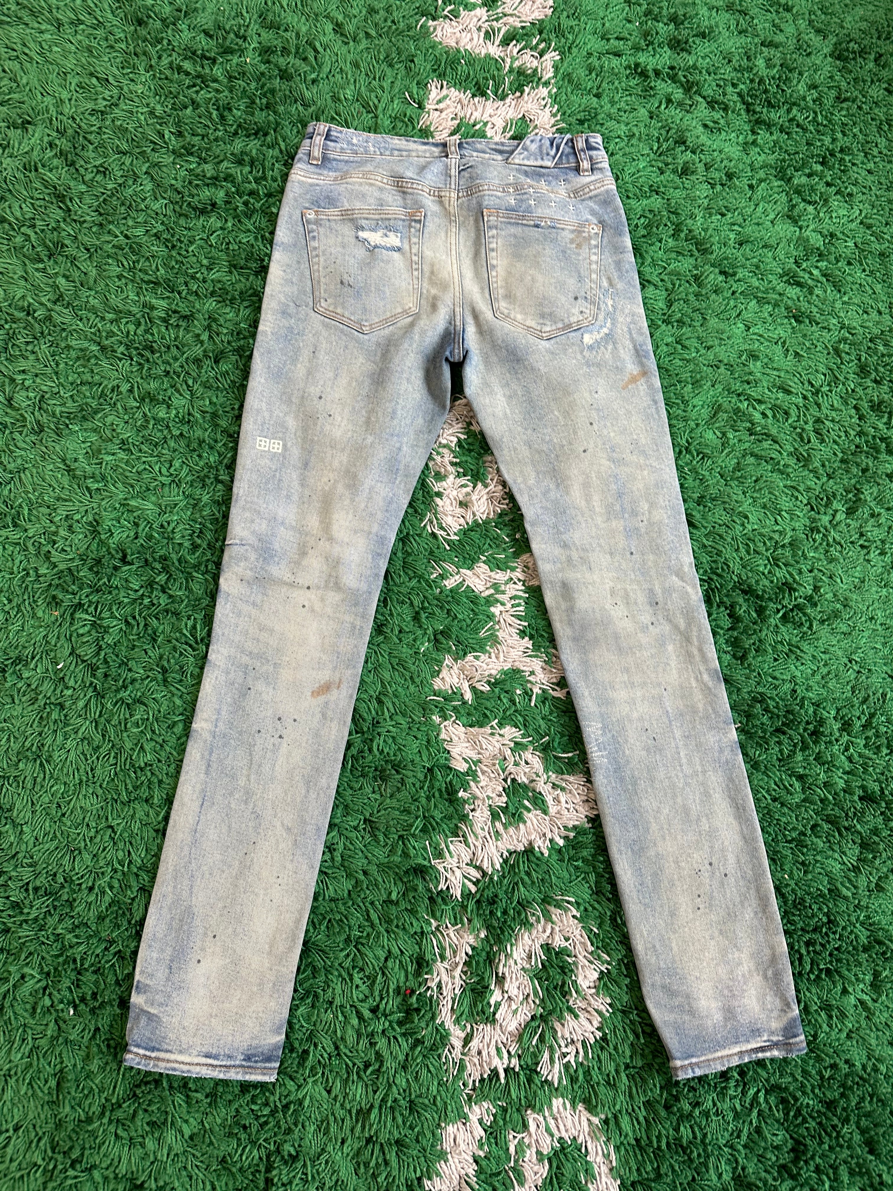 Ksubi Denim Jeans Blue Rip (30)