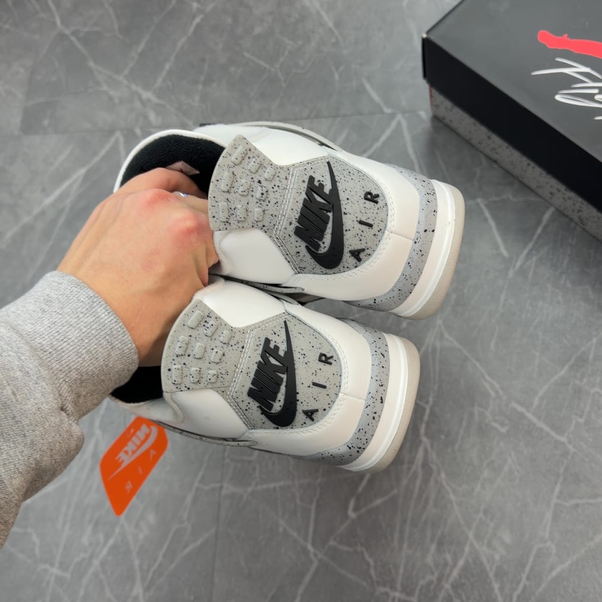 Jordan 4 Retro White Cement (2025) (Size 10) (Lightly Worn)