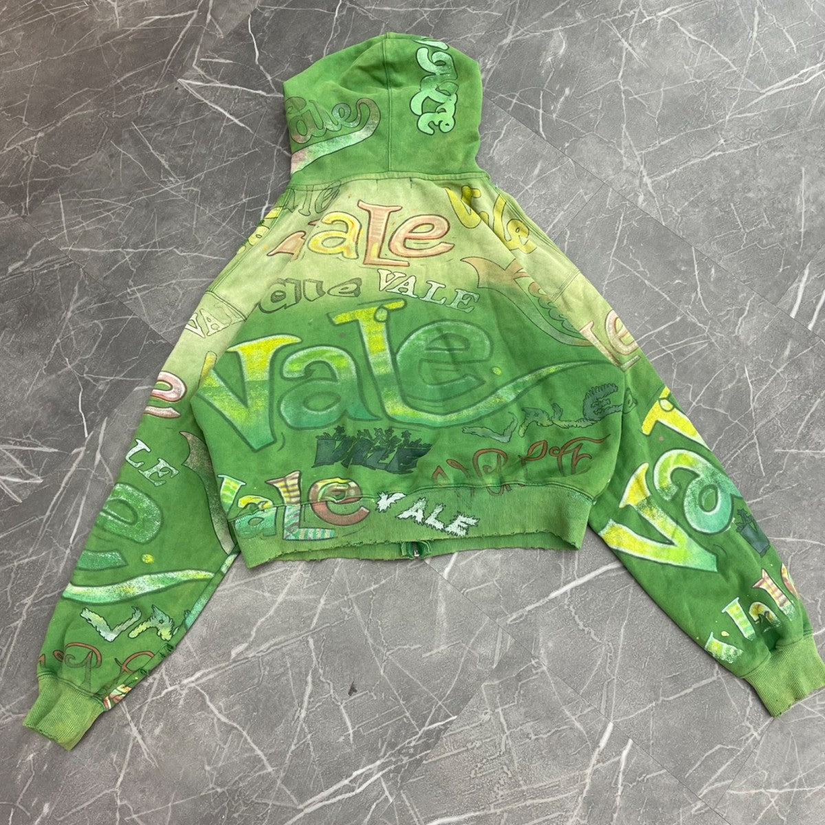 Vale Forever Spearmint Zip Up Hoodie Green - Image 3
