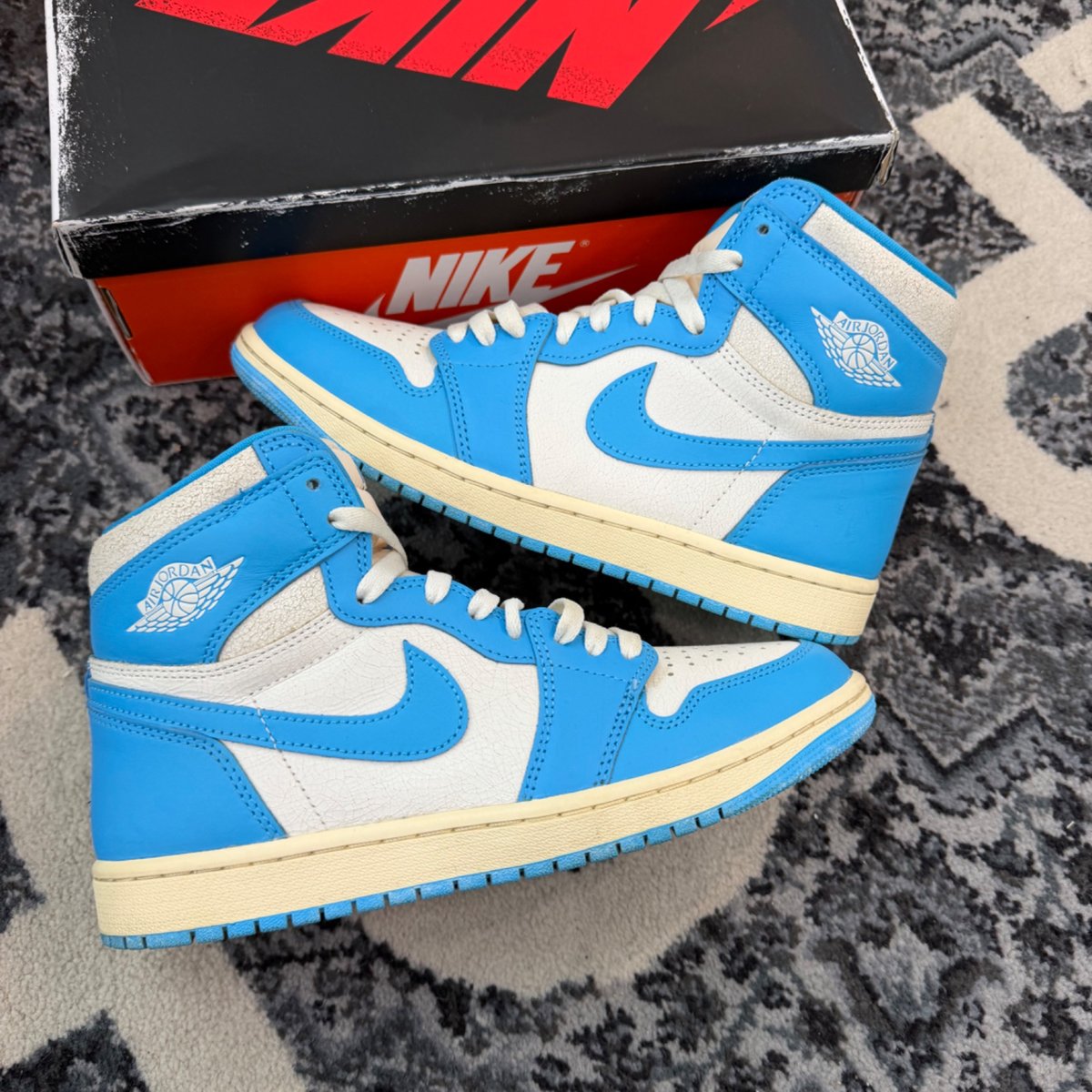 Jordan 1 Retro High OG UNC Reimagined (Size 8) (Lightly Worn)